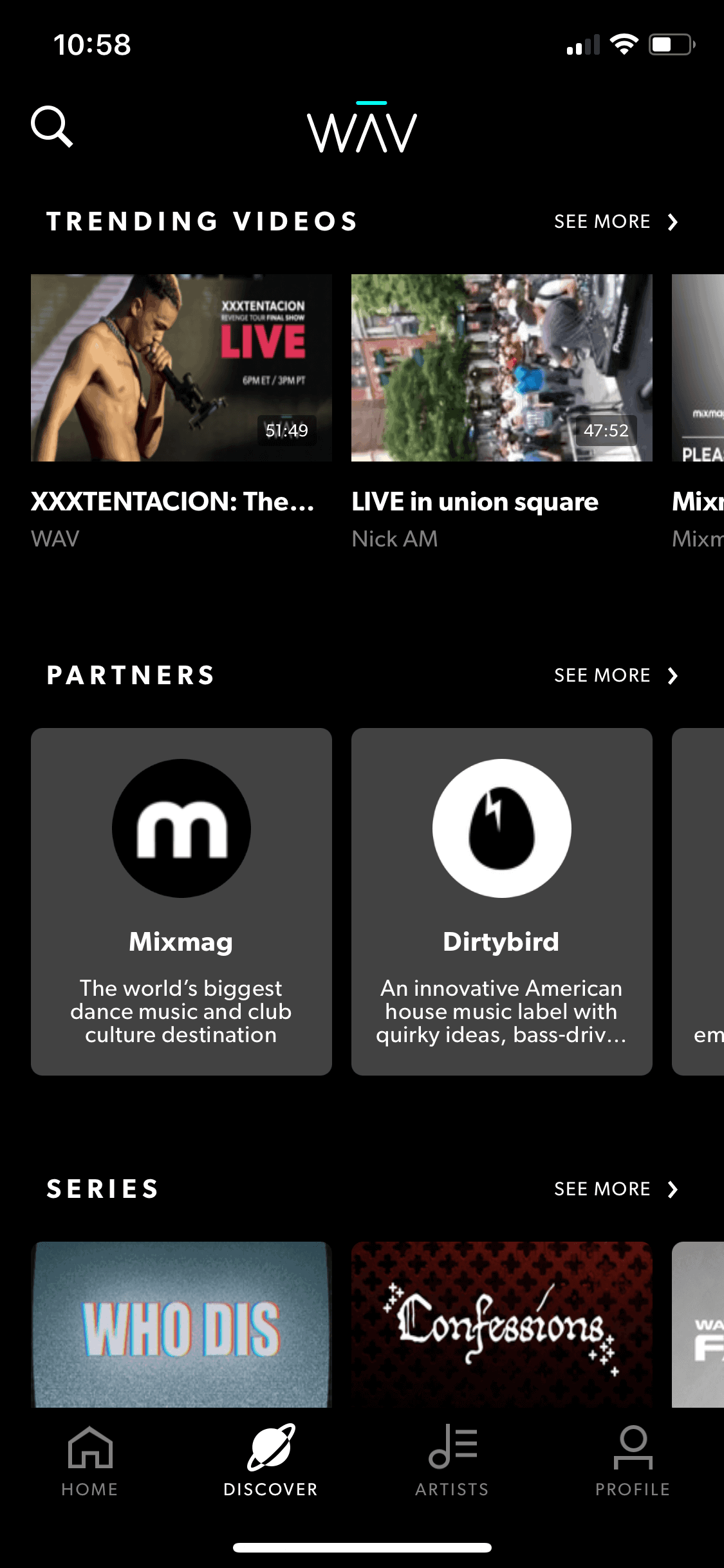 WAV iOS Music & Audio interface screenshot 2