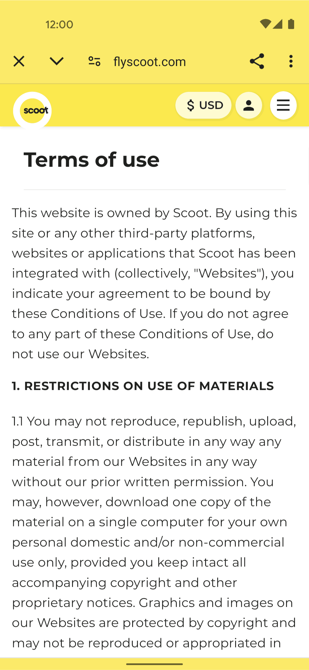Scoot Android Travel & Transportation interface screenshot 14