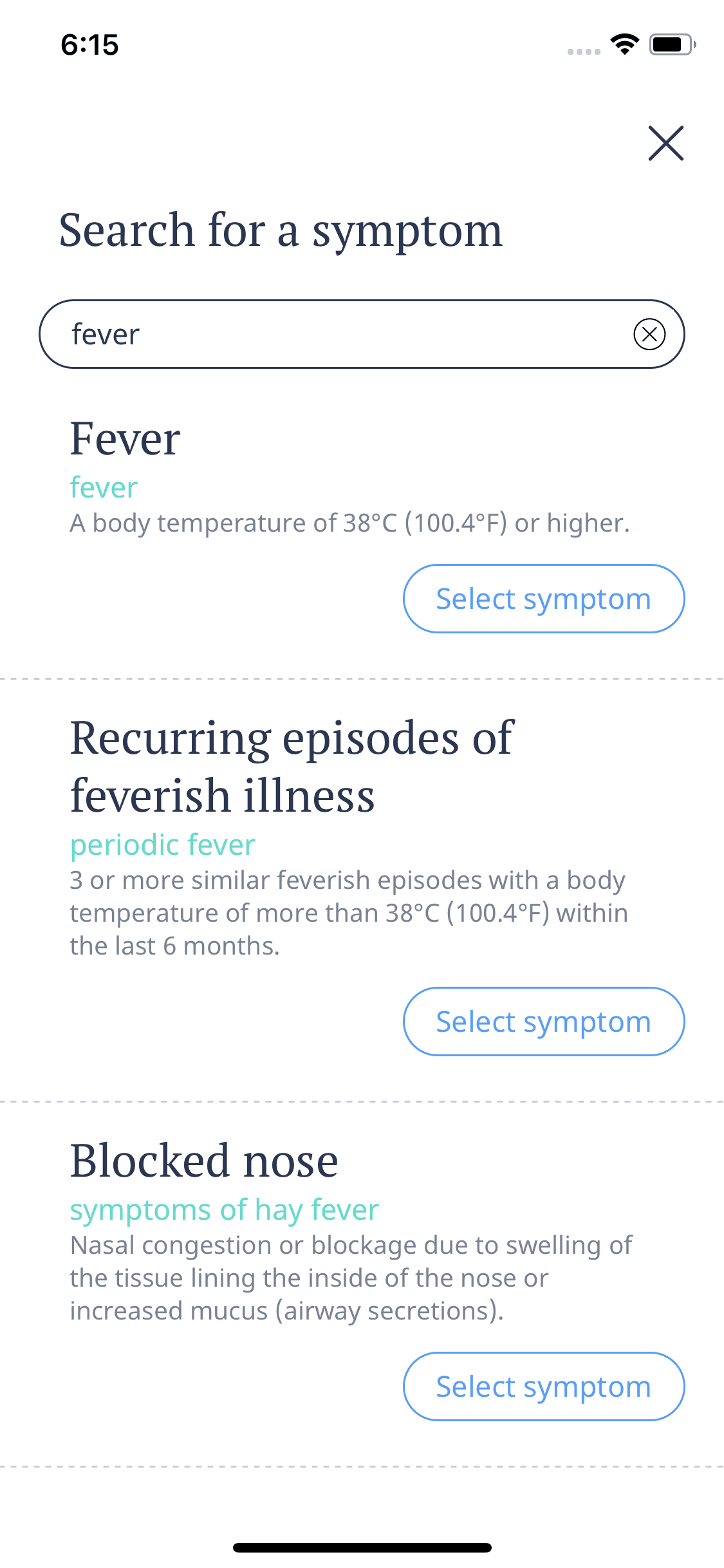 Ada iOS Health & Fitness interface screenshot 10