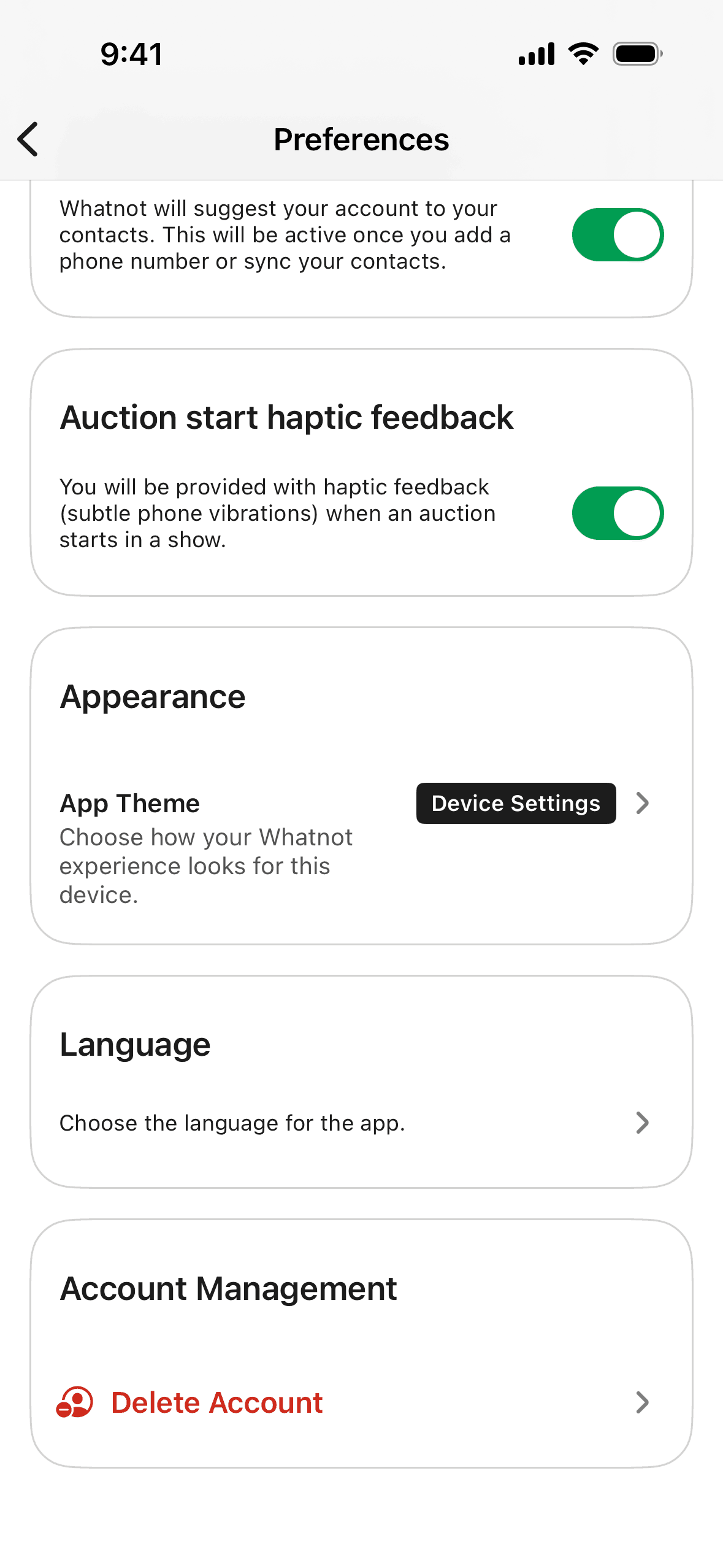 Whatnot iOS Shopping interface screenshot 22