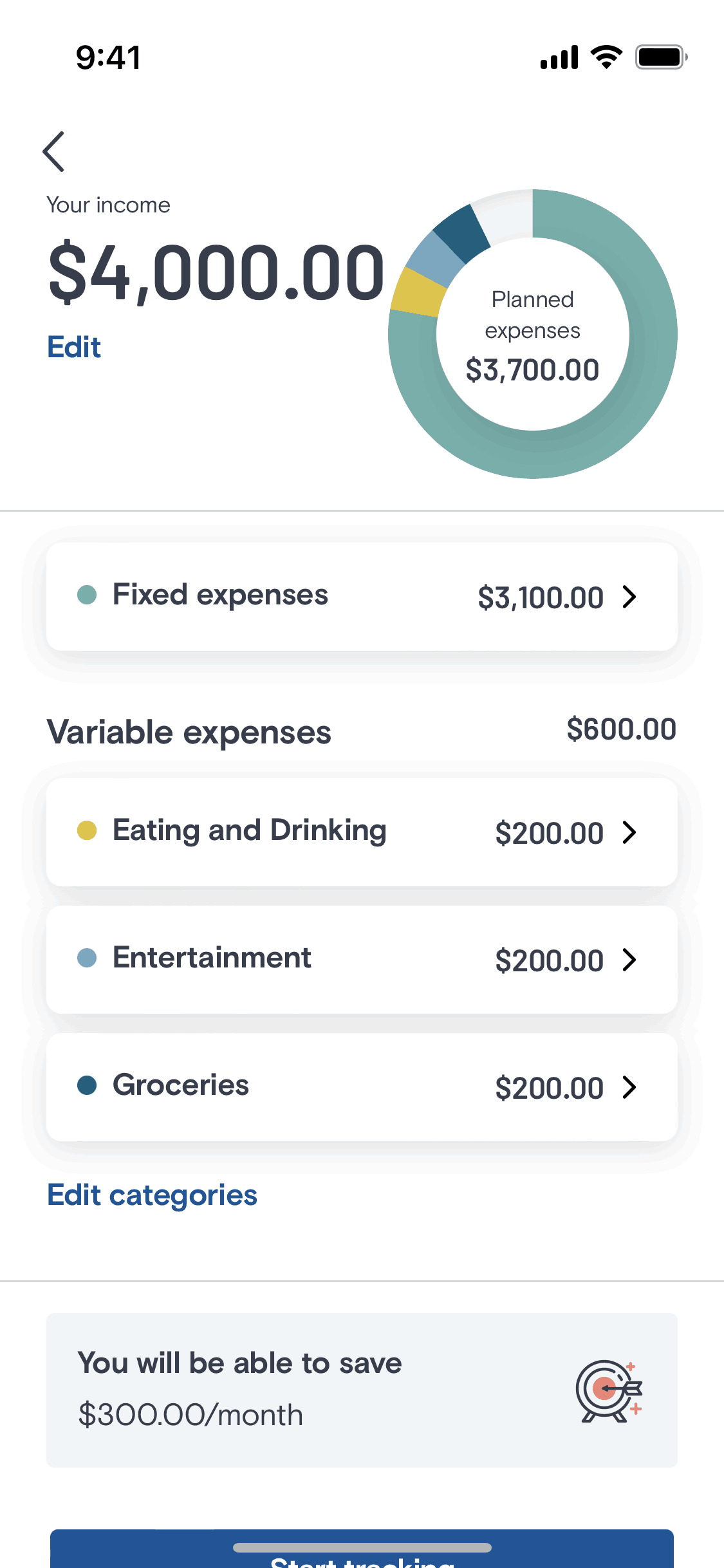 KOHO iOS Finance interface screenshot 3