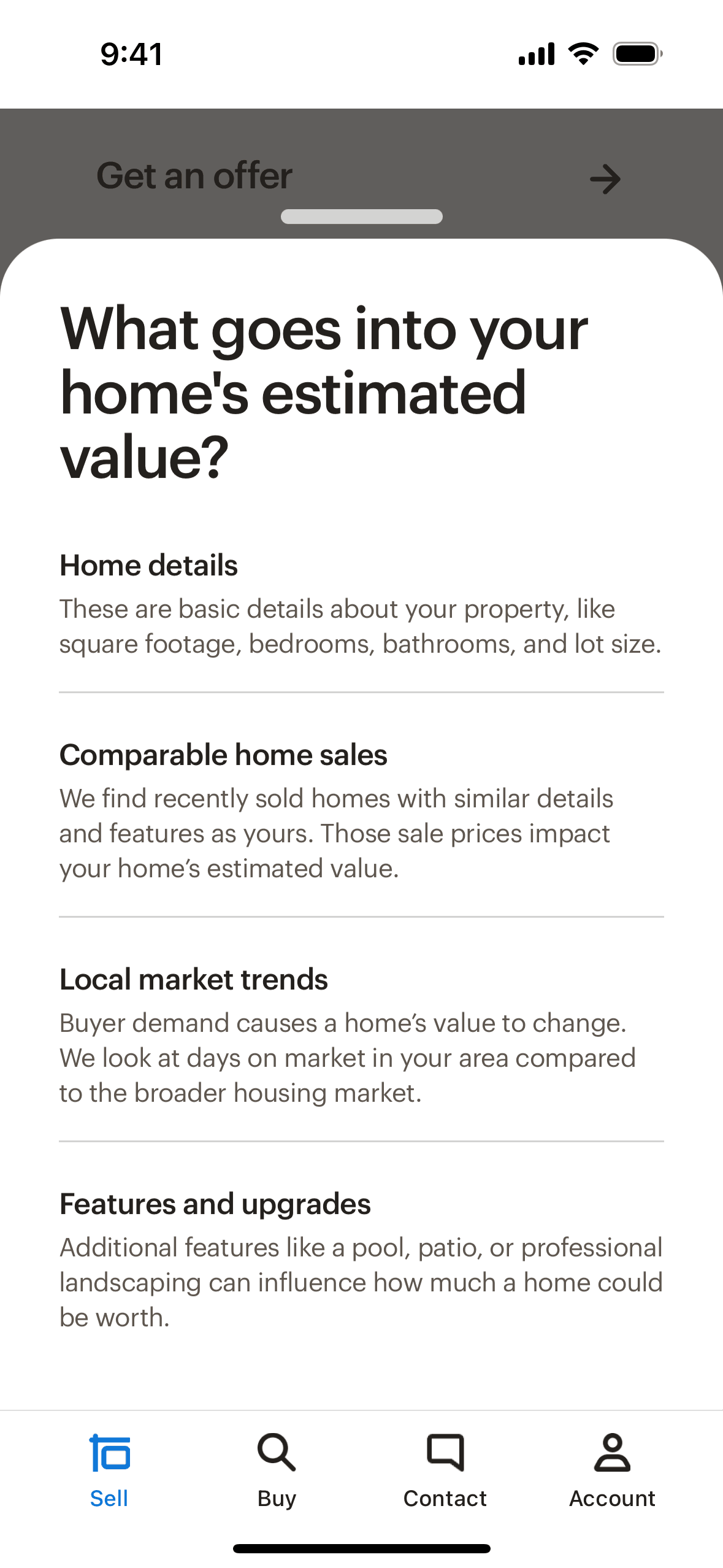Opendoor iOS Real Estate interface screenshot 9