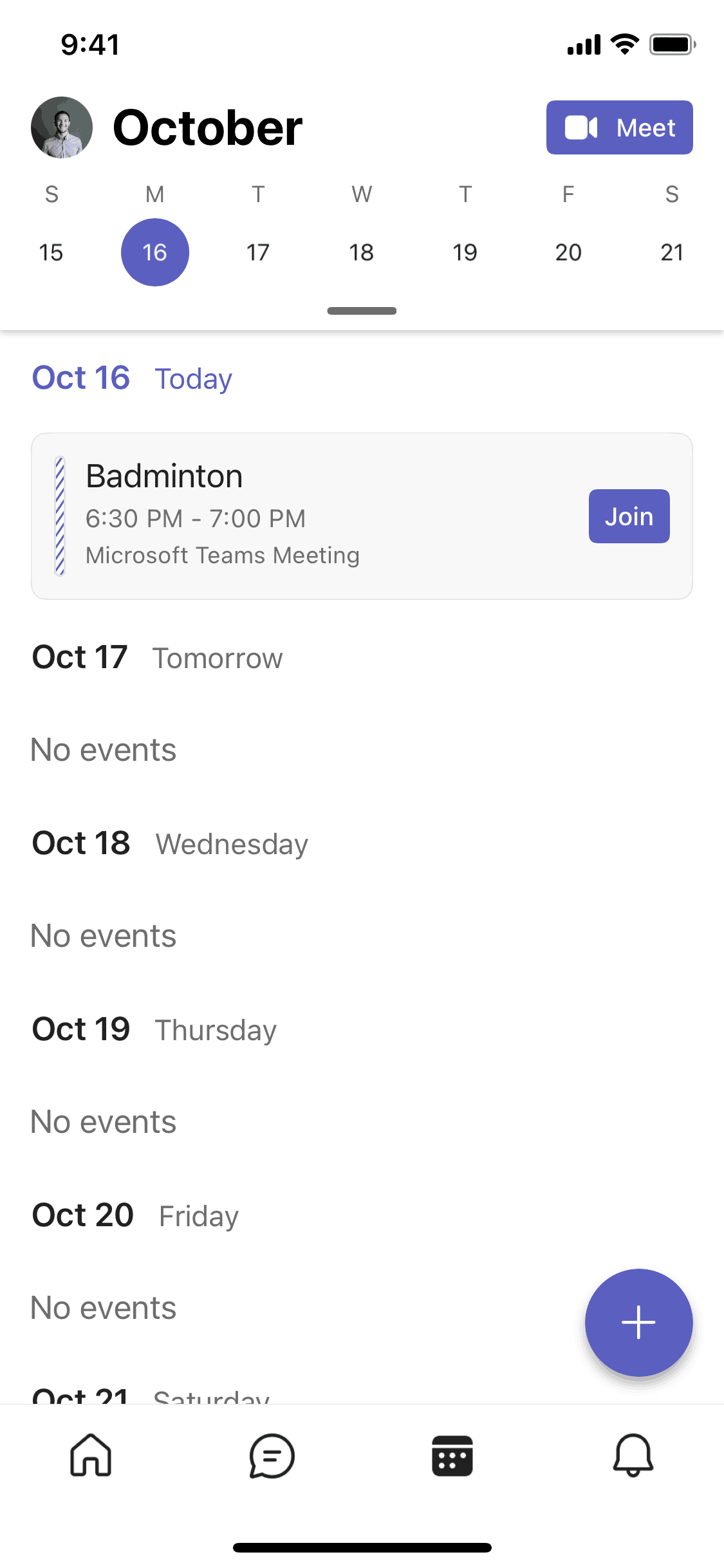 Microsoft Teams iOS Business interface screenshot 2