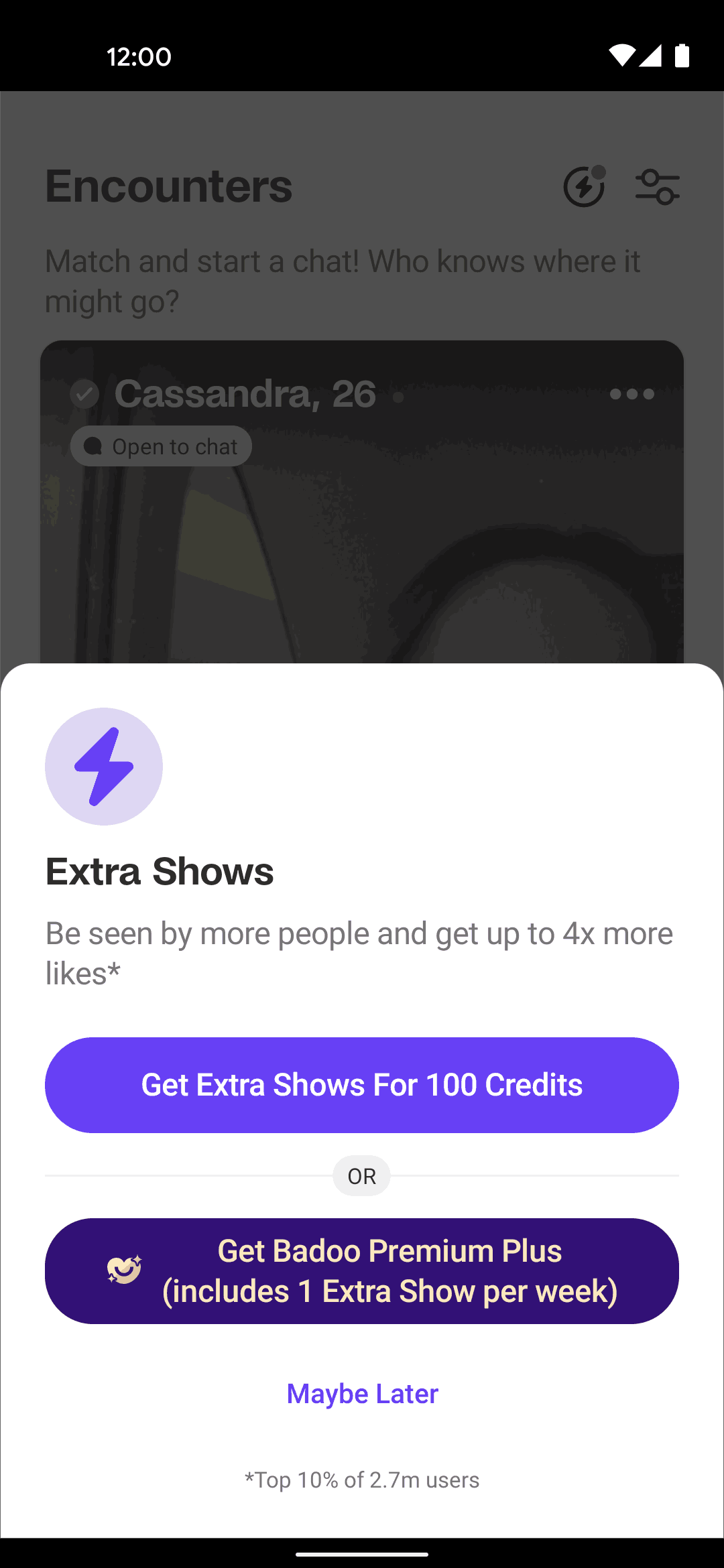 Badoo Android Lifestyle interface screenshot 21