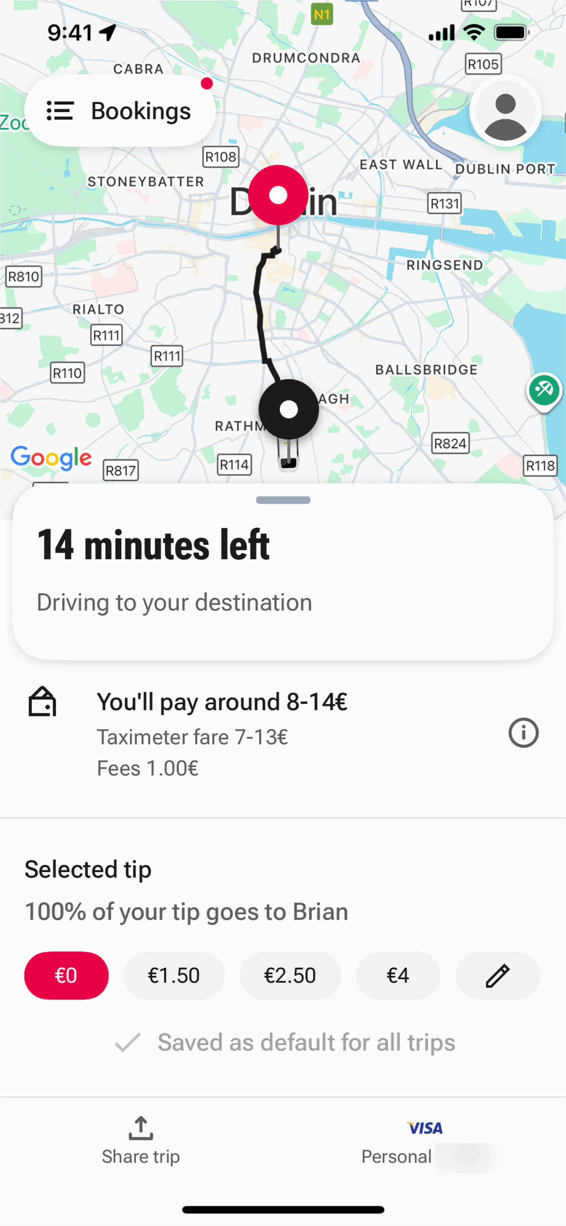 FREENOW iOS Travel & Transportation interface screenshot 1