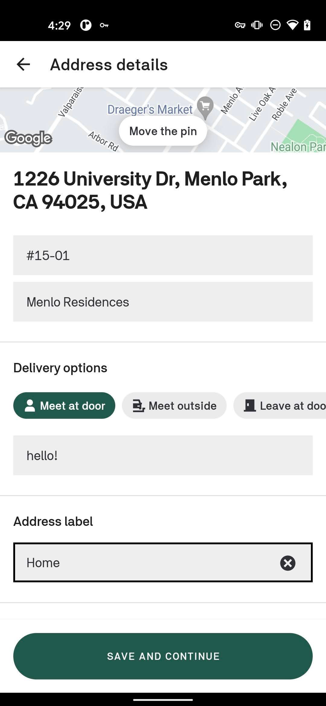 Postmates Android Food & Drink interface screenshot 23