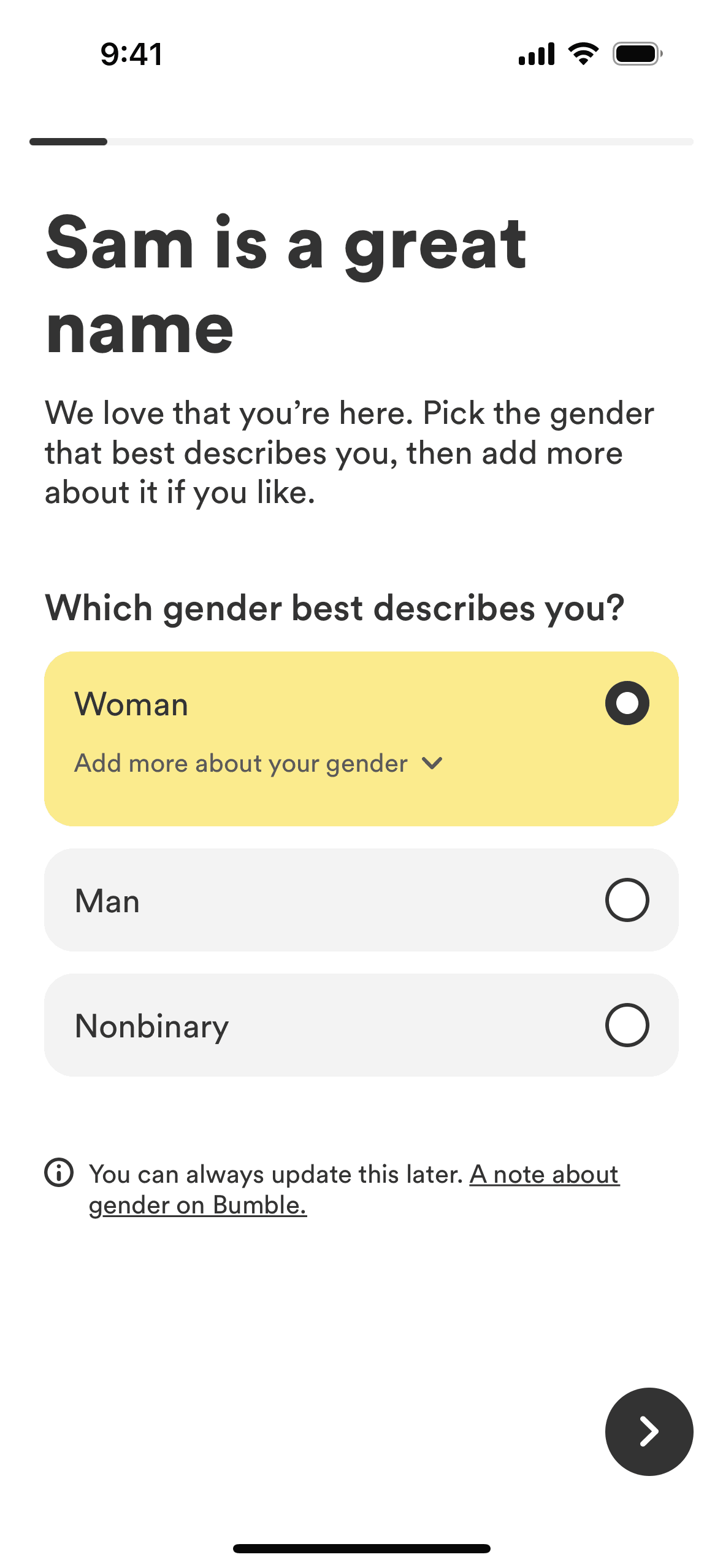 Bumble iOS Lifestyle interface screenshot 12