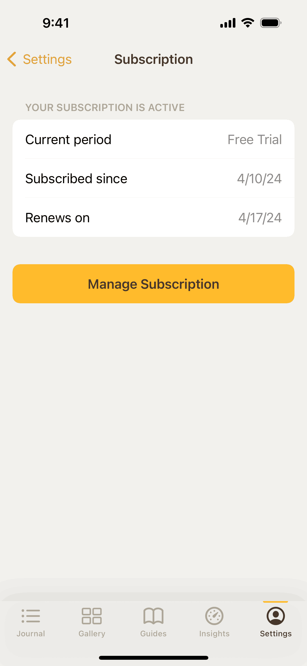 5 Minute Journal iOS Health & Fitness interface screenshot 9