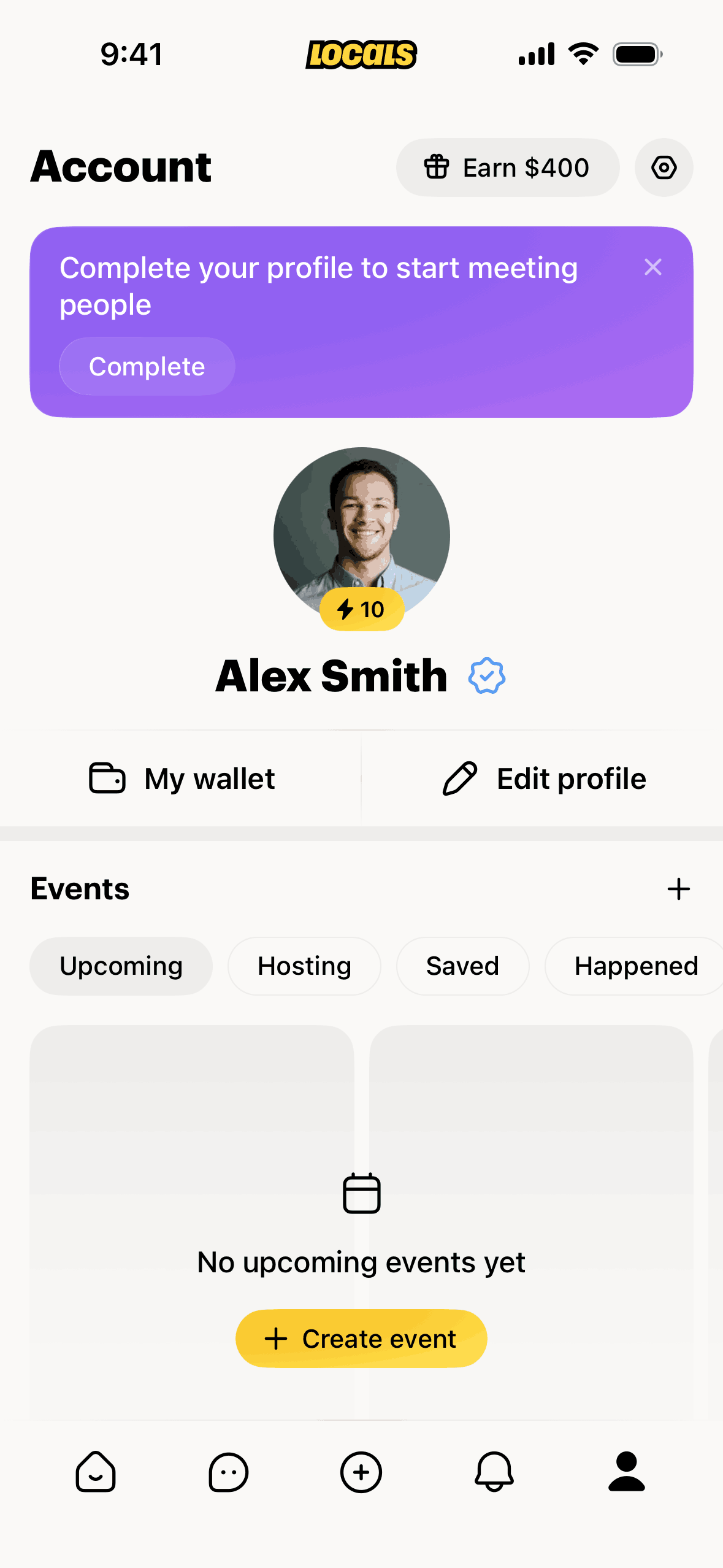 Locals iOS Social Networking interface screenshot 9