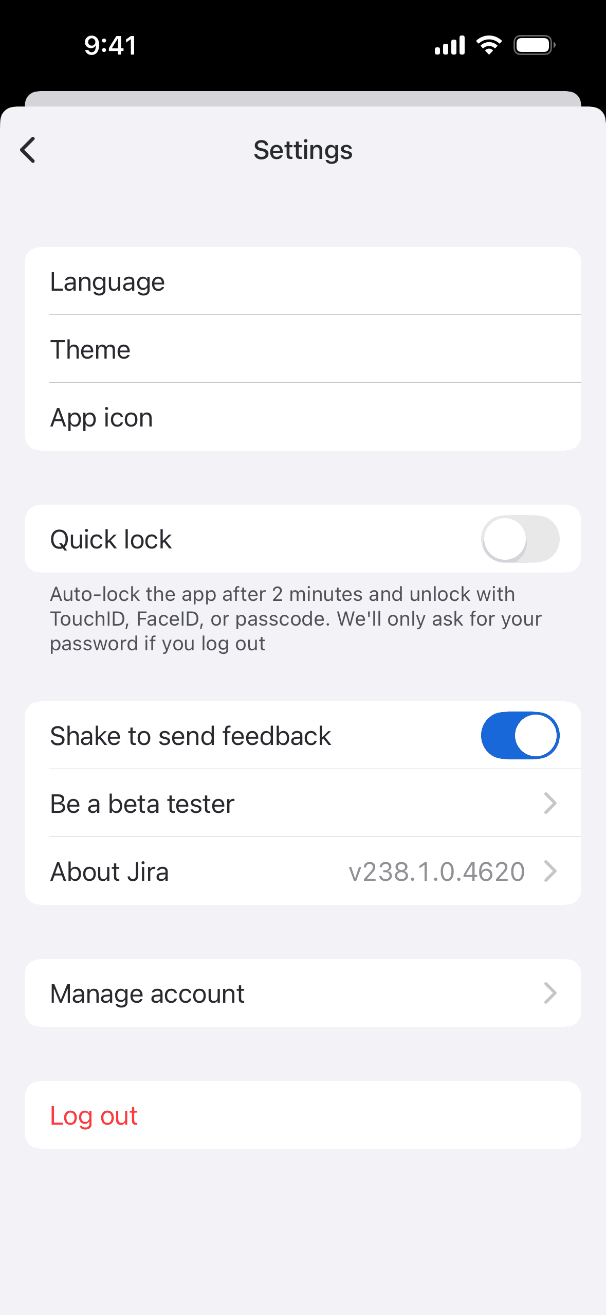 Jira Cloud iOS Business interface screenshot 16