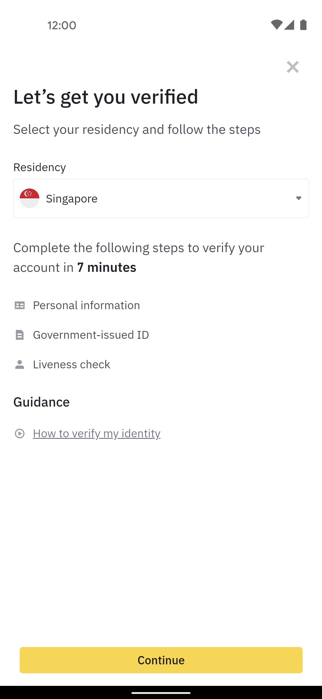 Binance Android Finance interface screenshot 21
