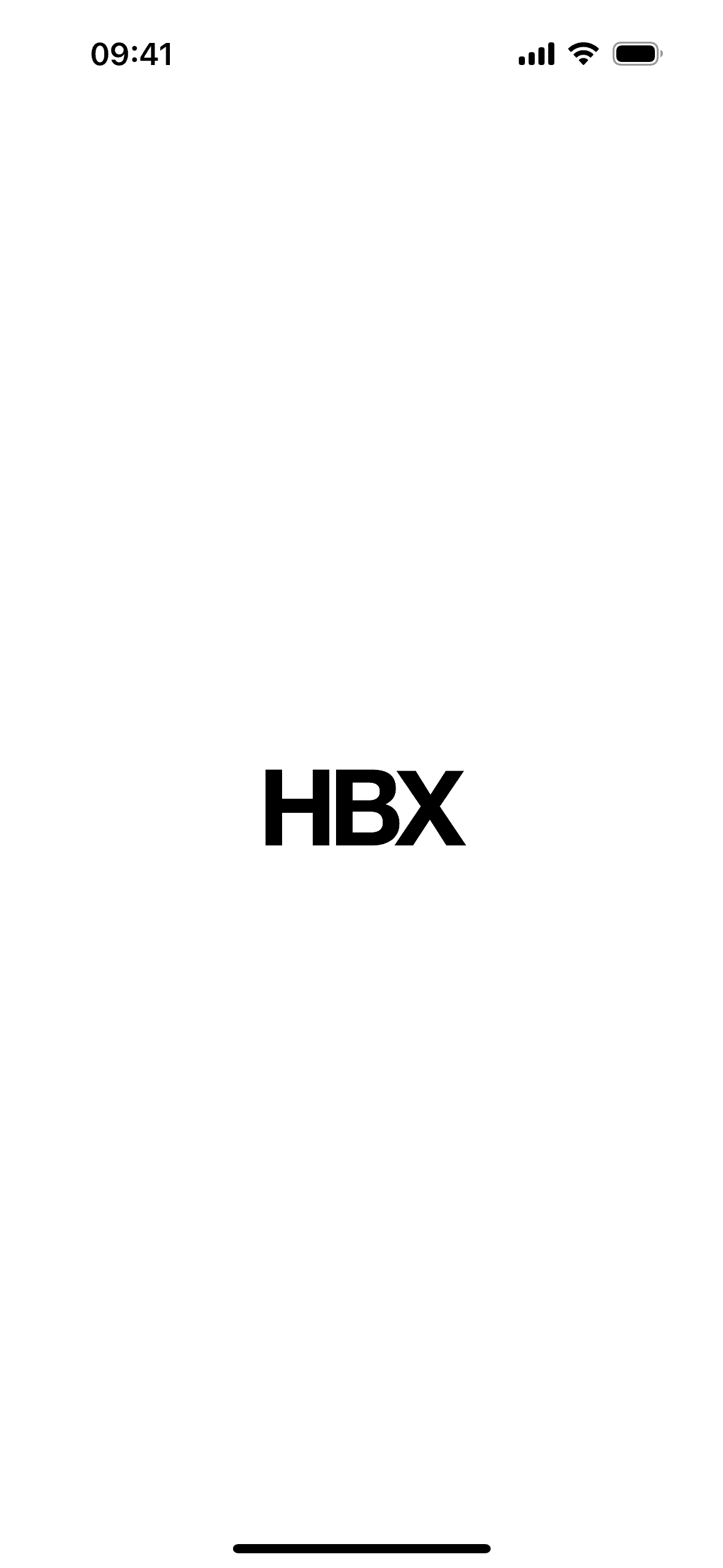 HBX iOS Shopping interface screenshot 1