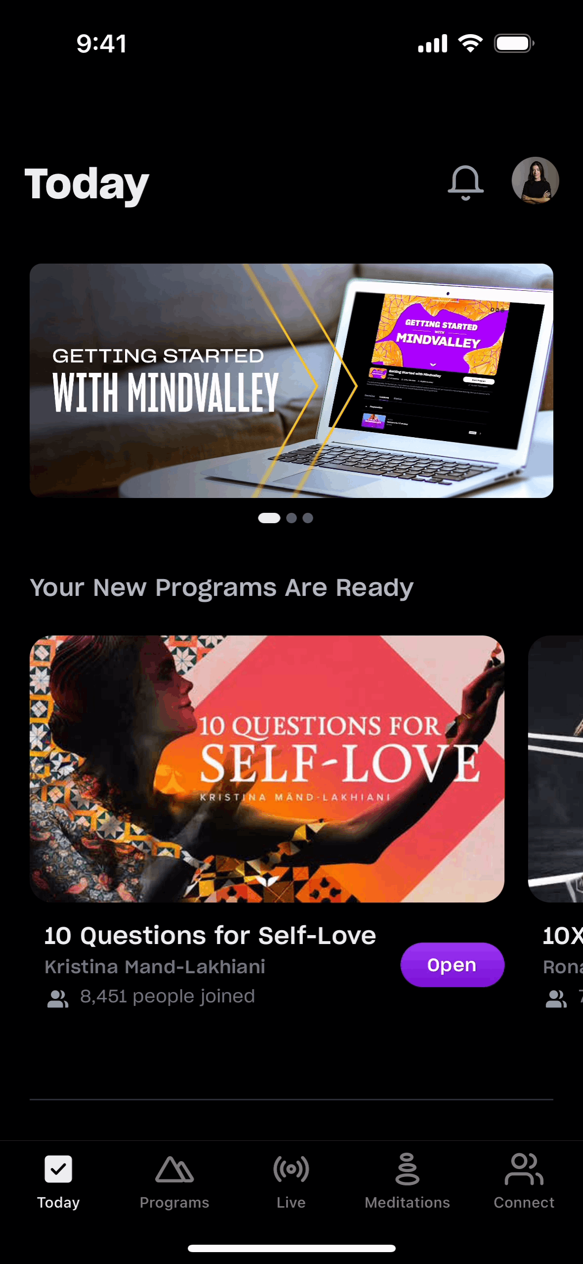 Mindvalley iOS Education interface screenshot 3