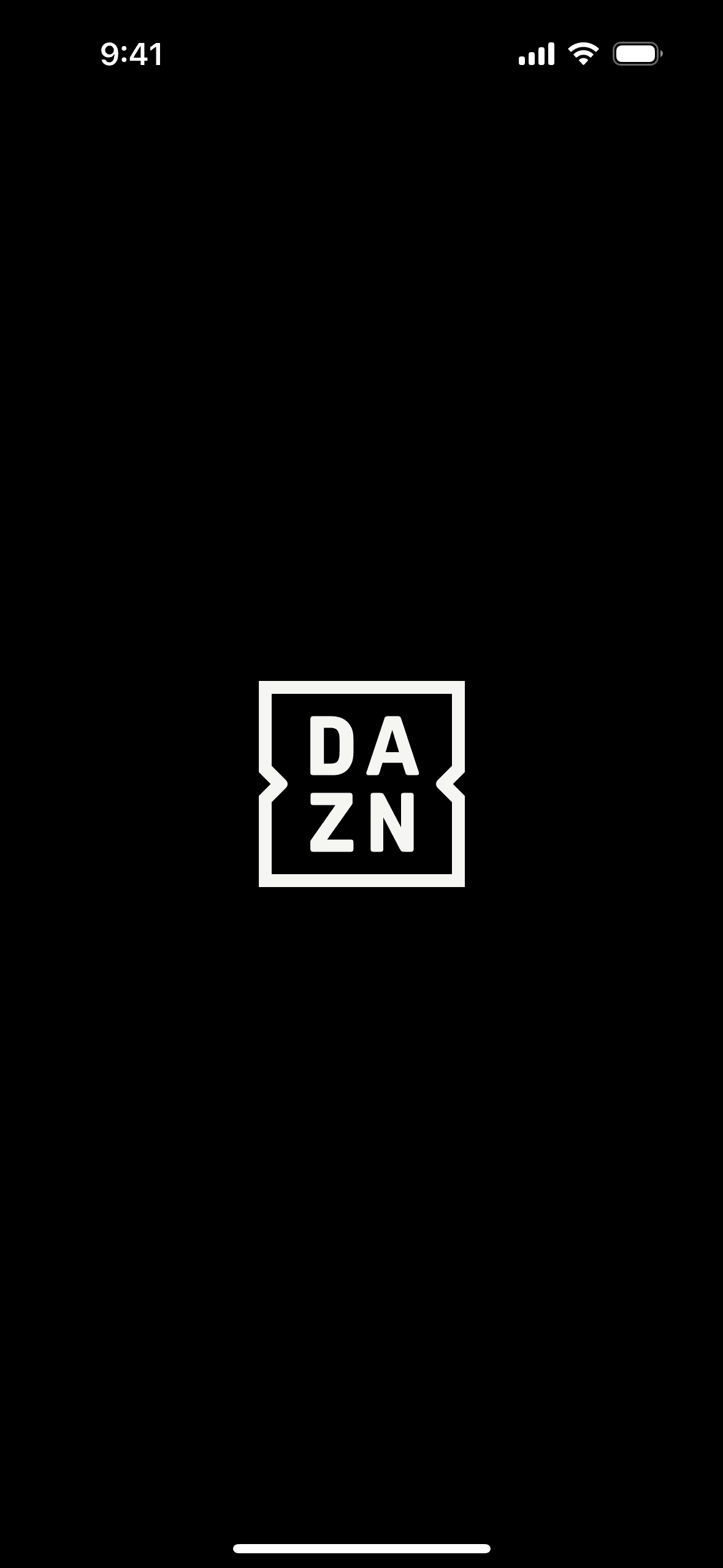 DAZN iOS Sports interface screenshot 1