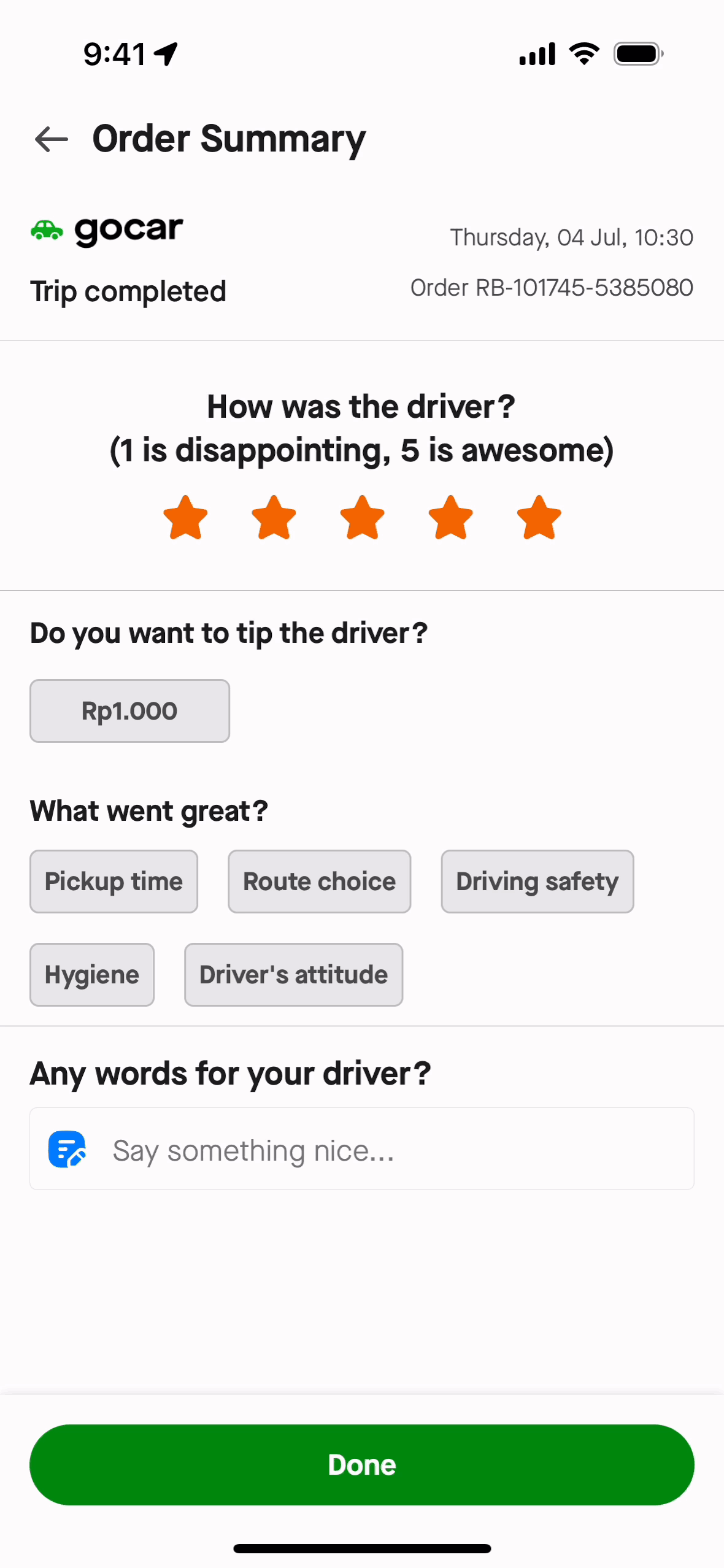 Gojek iOS Travel & Transportation interface screenshot 19