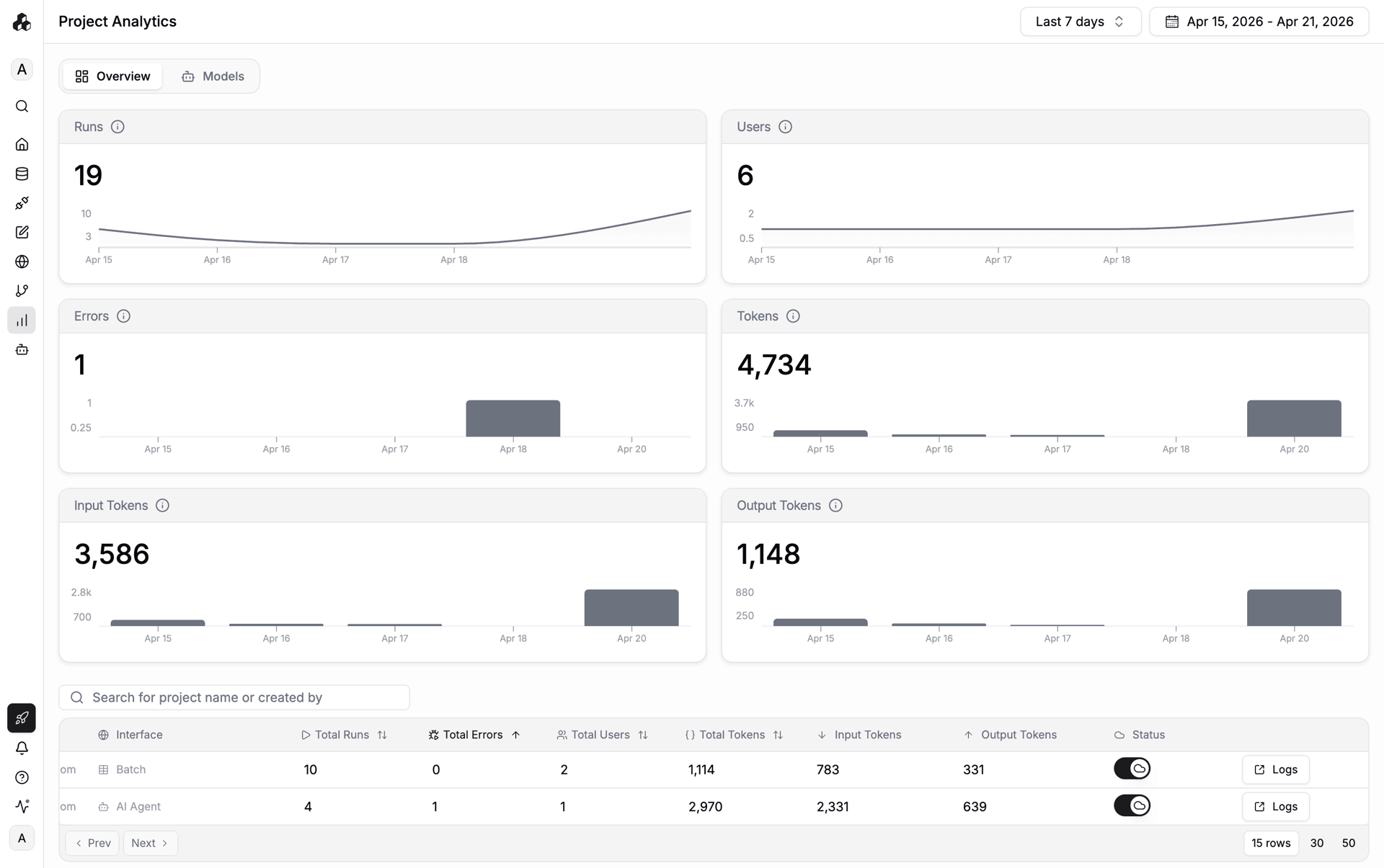 StackAI Web Business interface screenshot 1