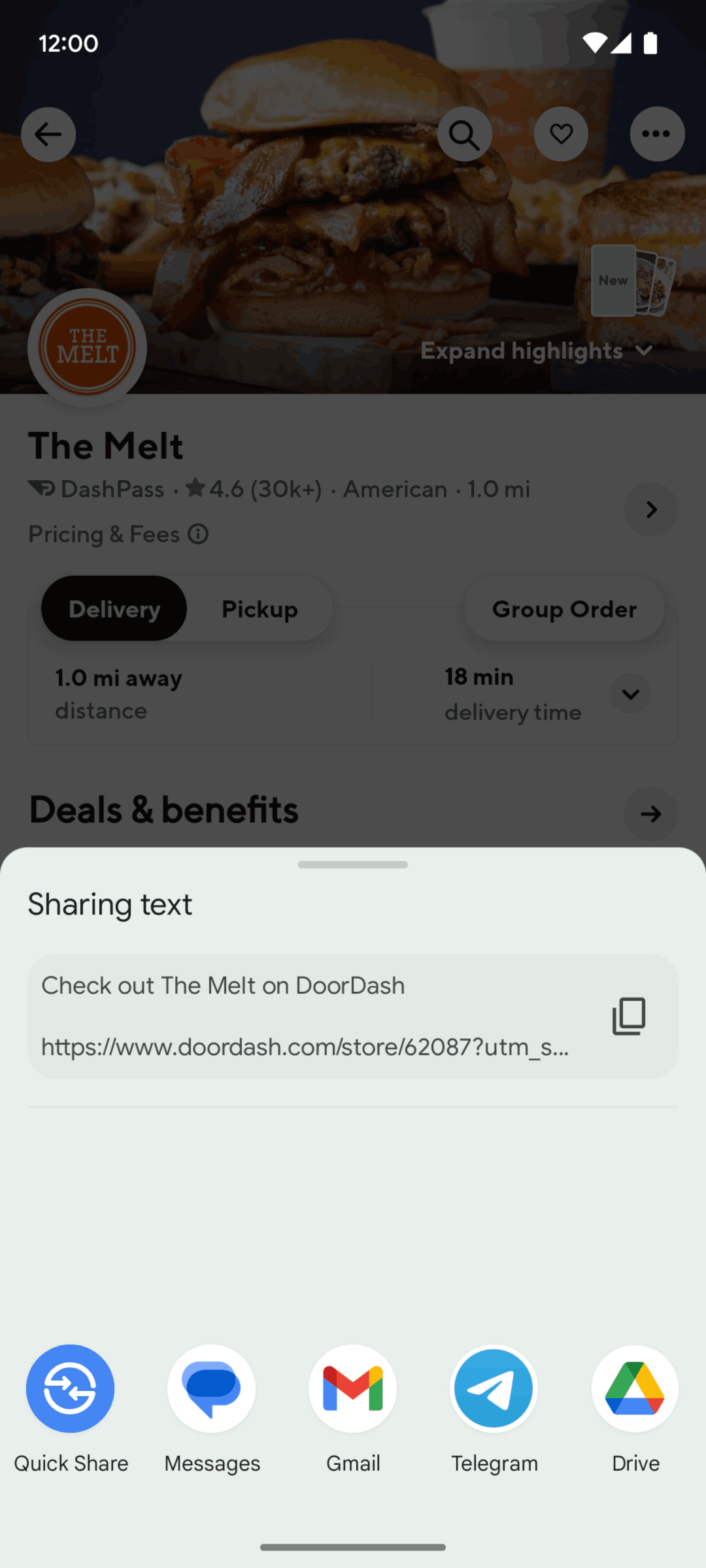 DoorDash Android Shopping interface screenshot 5