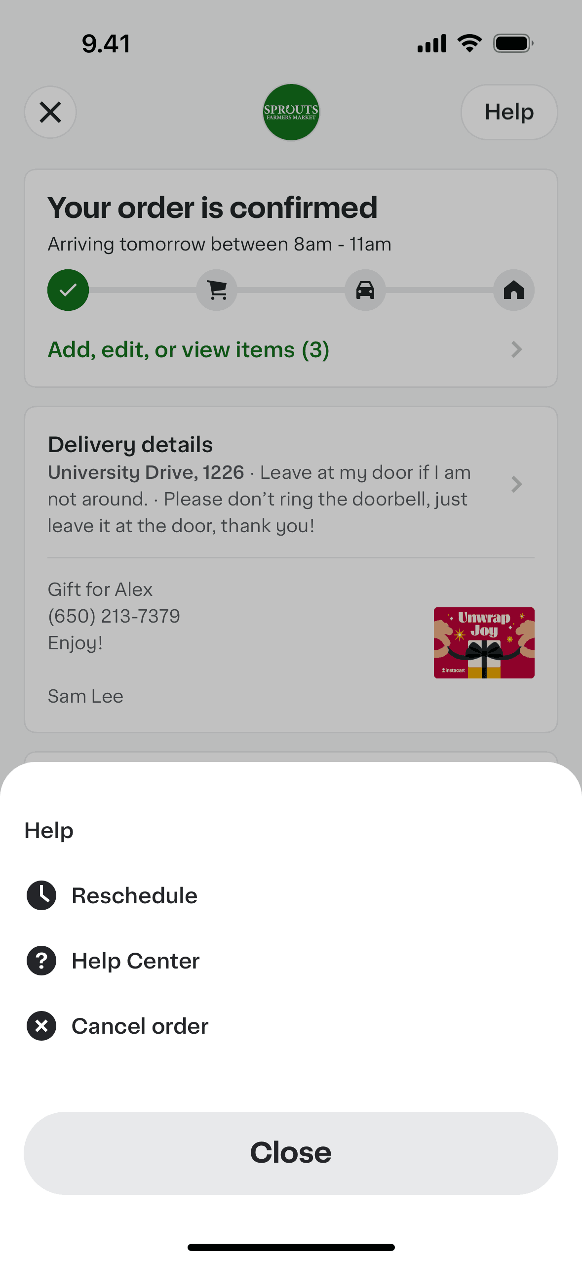 Instacart iOS Shopping interface screenshot 12