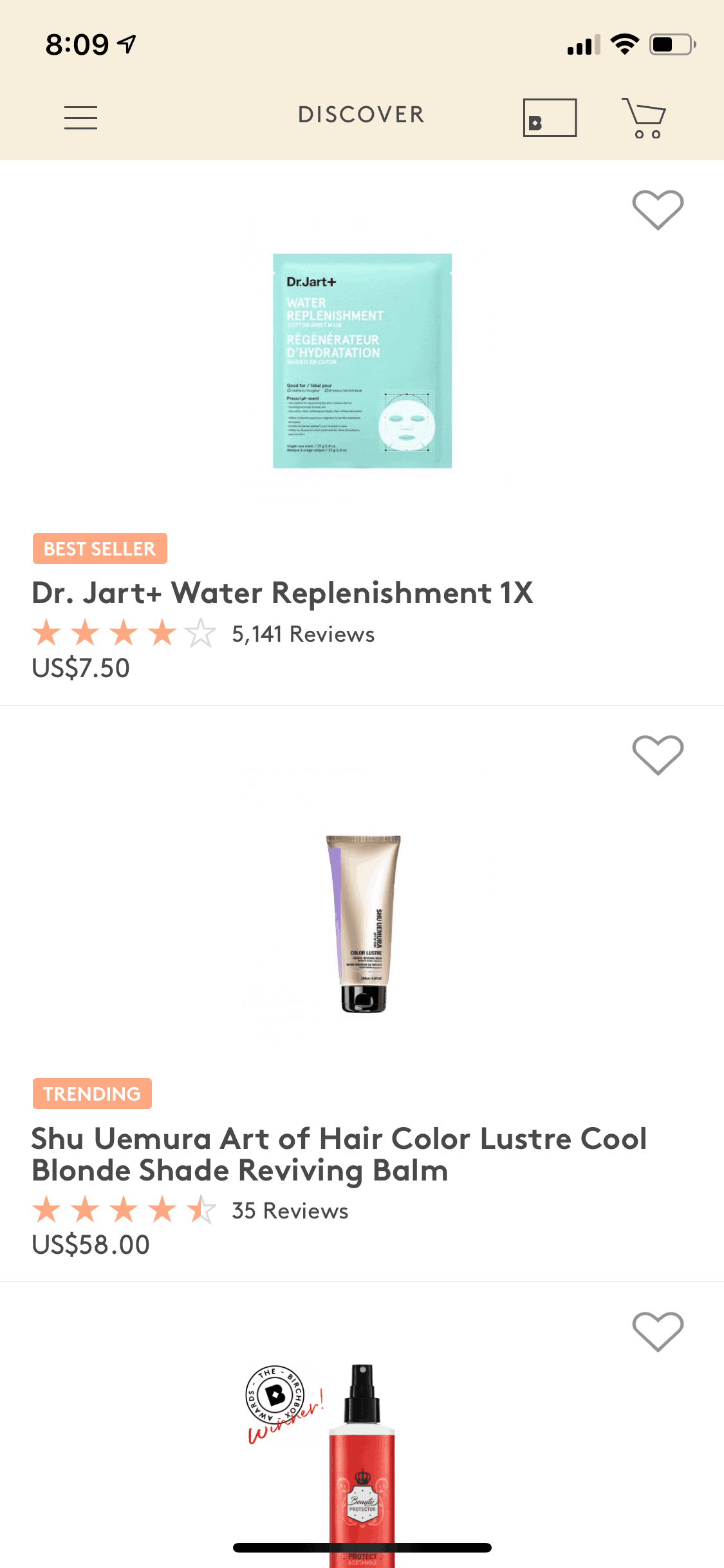 Birchbox iOS Shopping interface screenshot 14