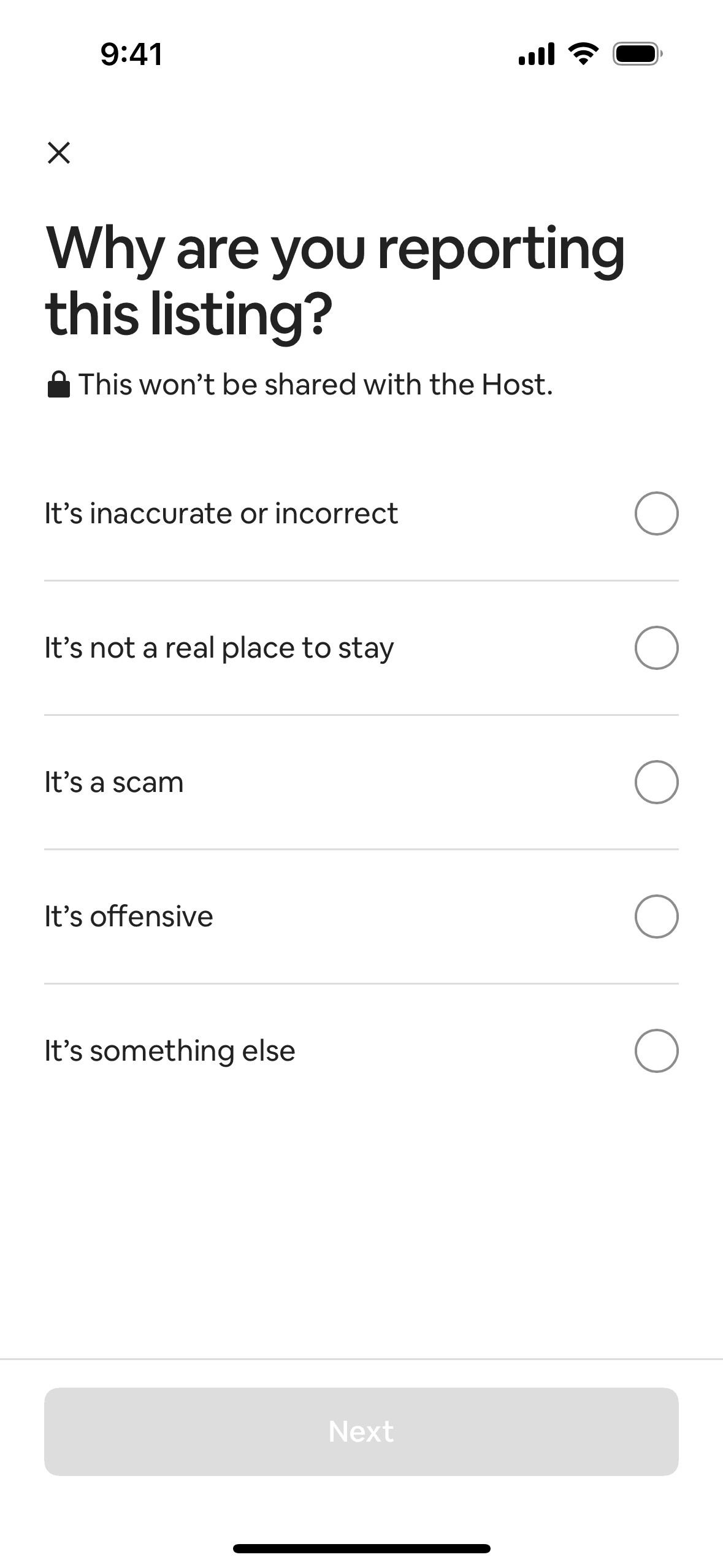 Airbnb iOS Real Estate interface screenshot 19