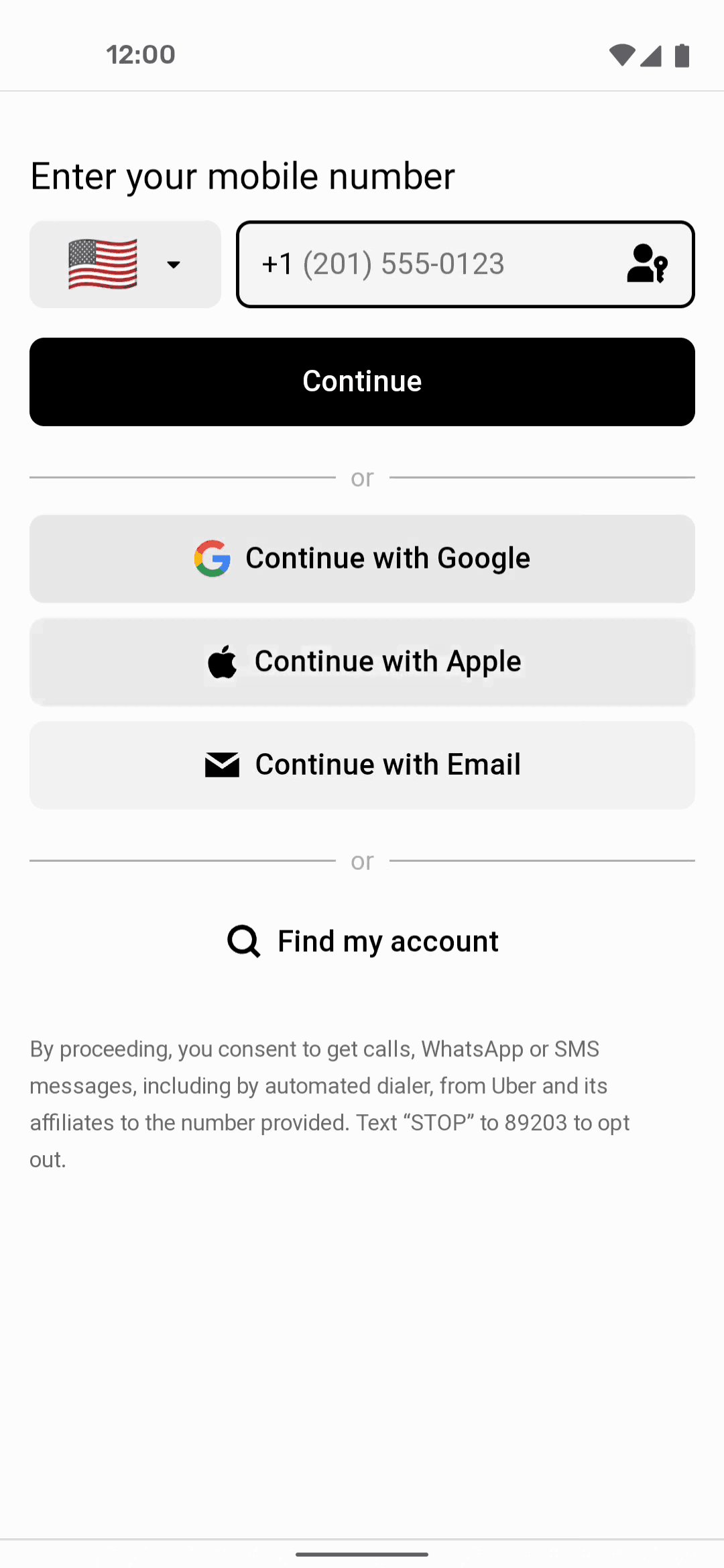 Uber Eats onboarding screen 3