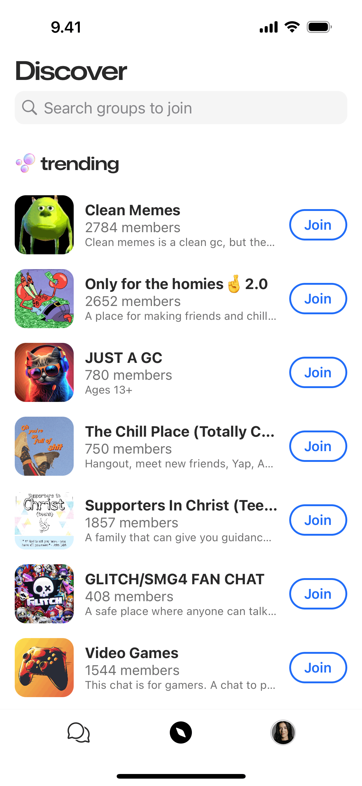 GroupMe iOS Social Networking interface screenshot 2