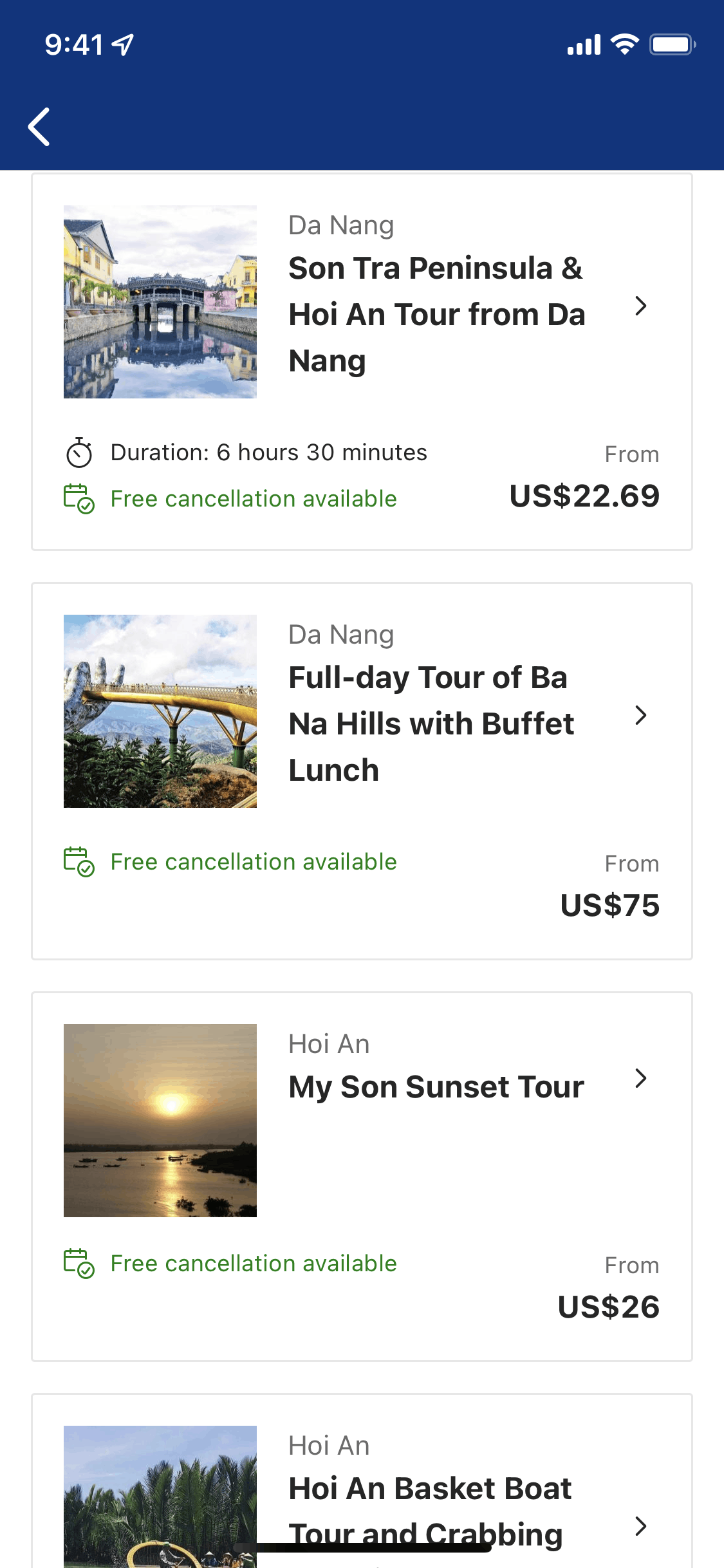 Booking.com iOS Travel & Transportation interface screenshot 3