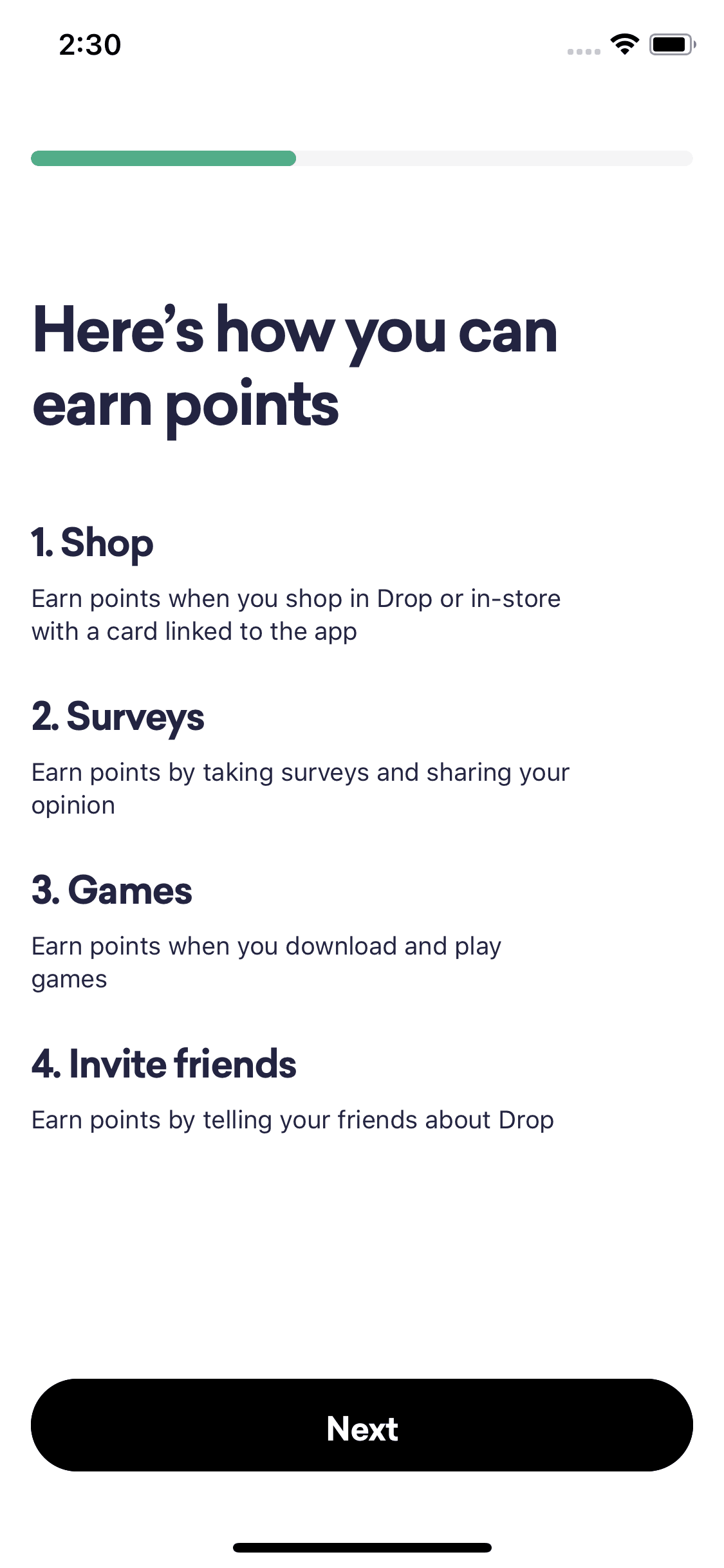 Drop iOS Lifestyle interface screenshot 7