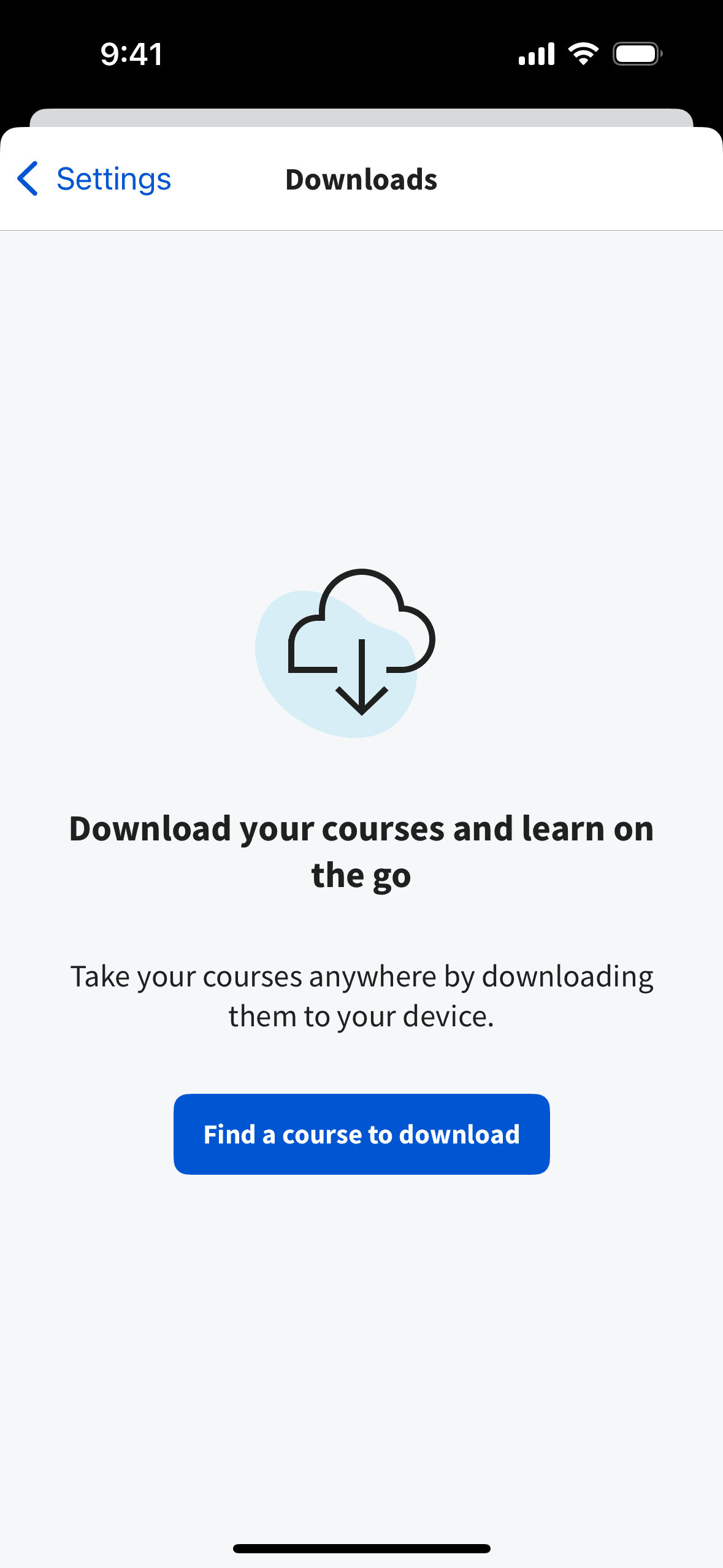 Coursera iOS Education interface screenshot 9
