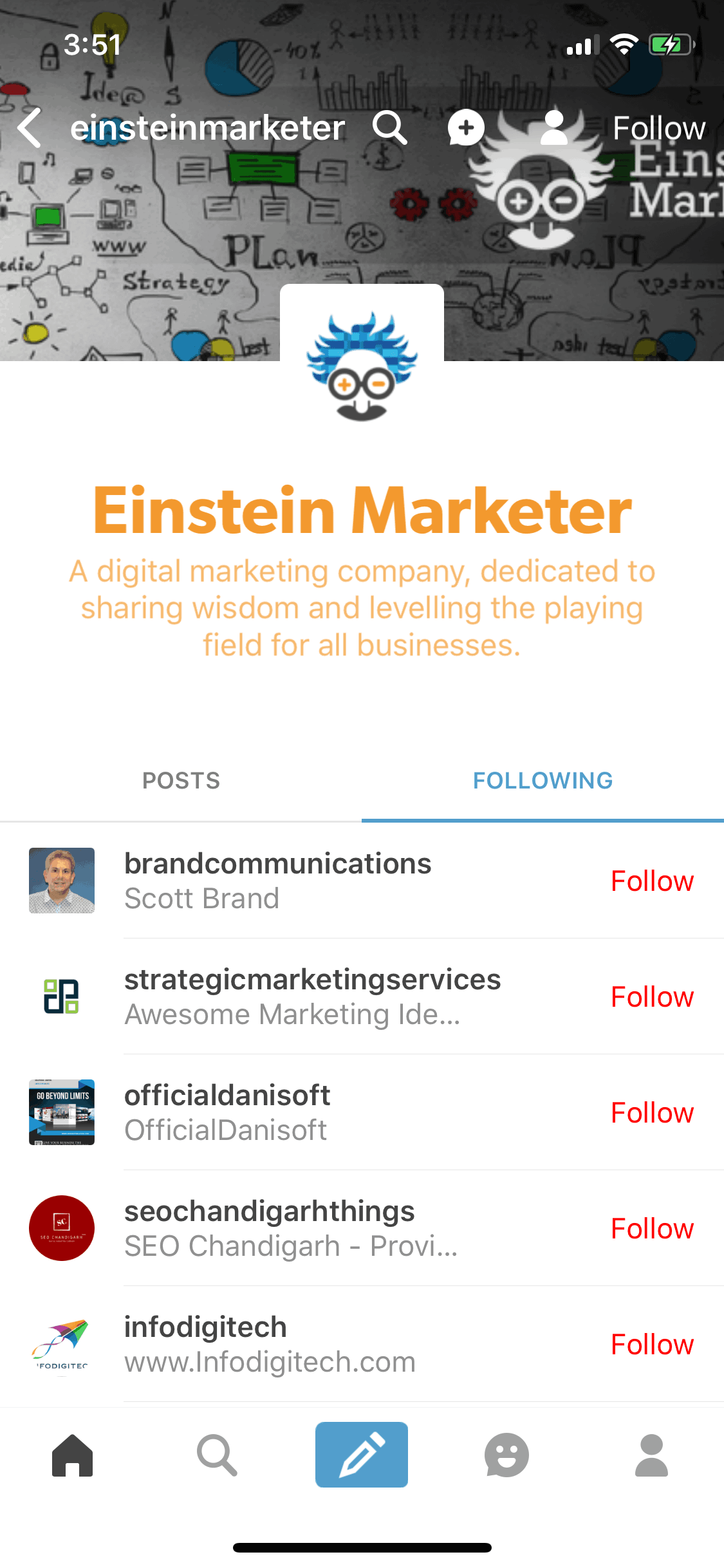 Tumblr iOS Social Networking interface screenshot 3