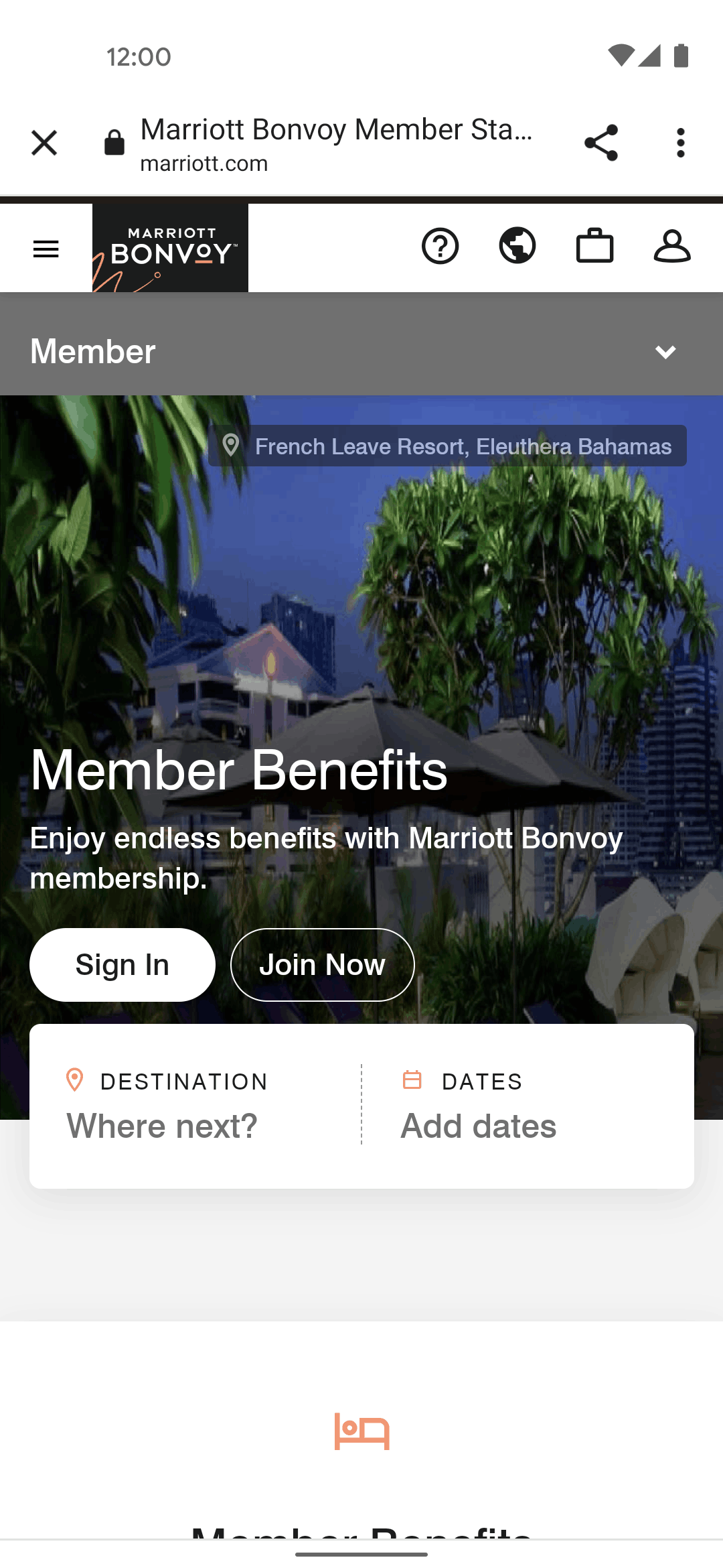 Marriott Bonvoy Android Travel & Transportation interface screenshot 20