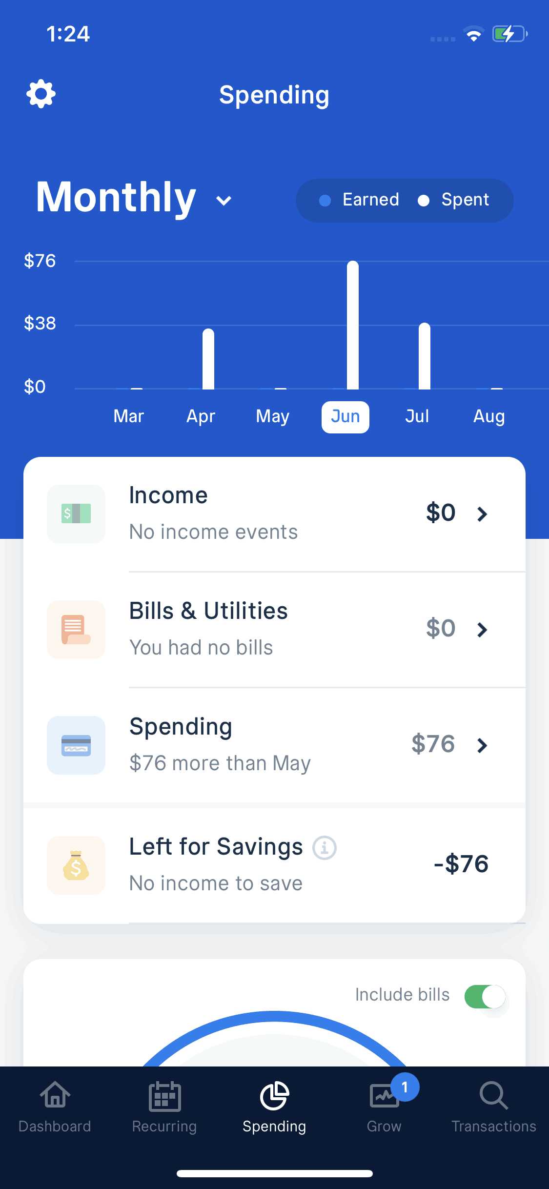 Truebill iOS Finance interface screenshot 18
