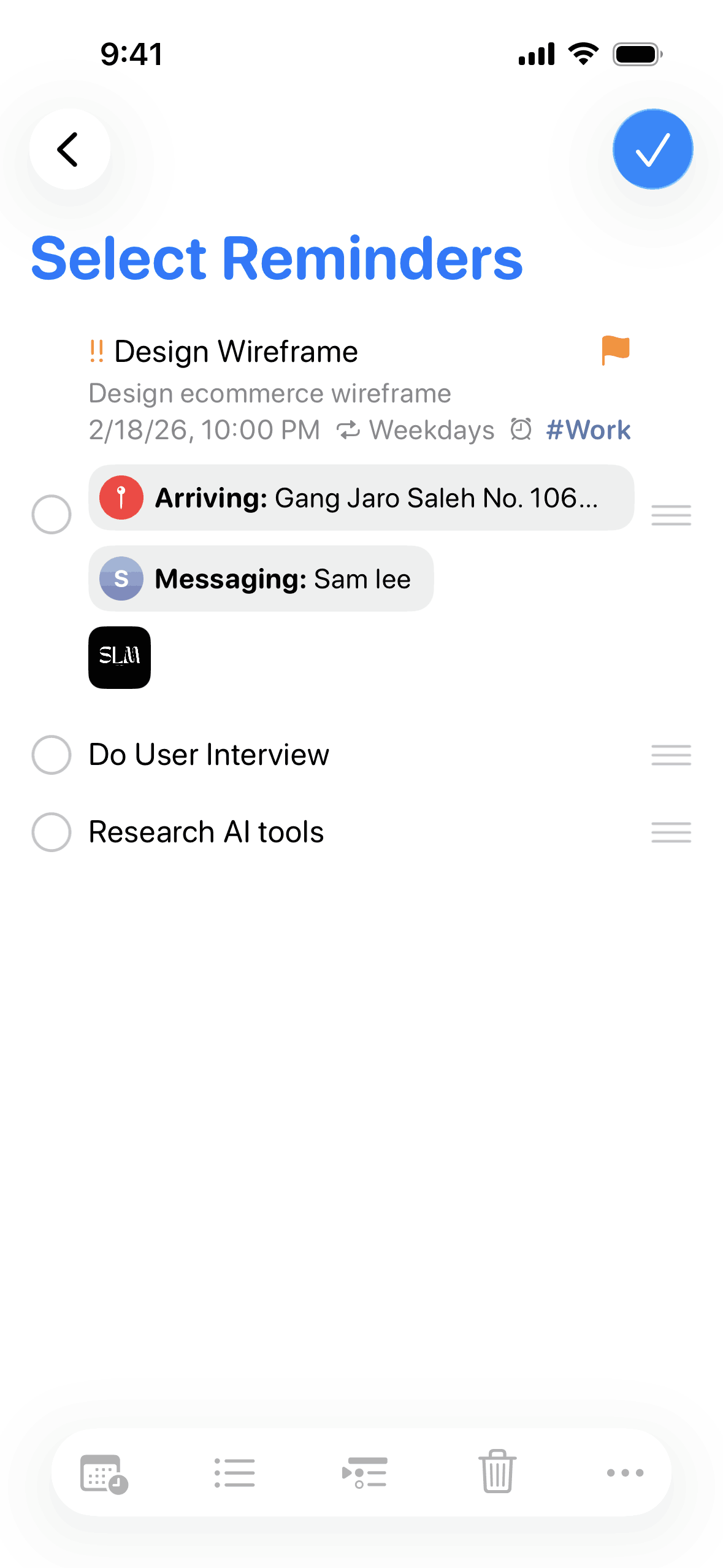Reminders iOS Productivity interface screenshot 22
