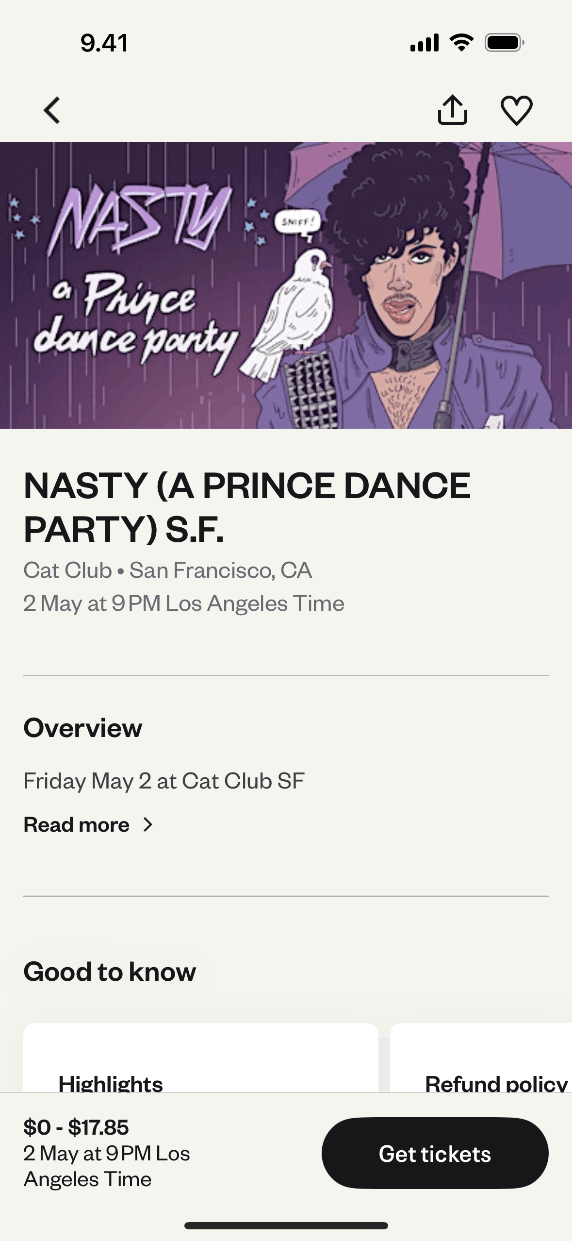 Eventbrite iOS Entertainment interface screenshot 22