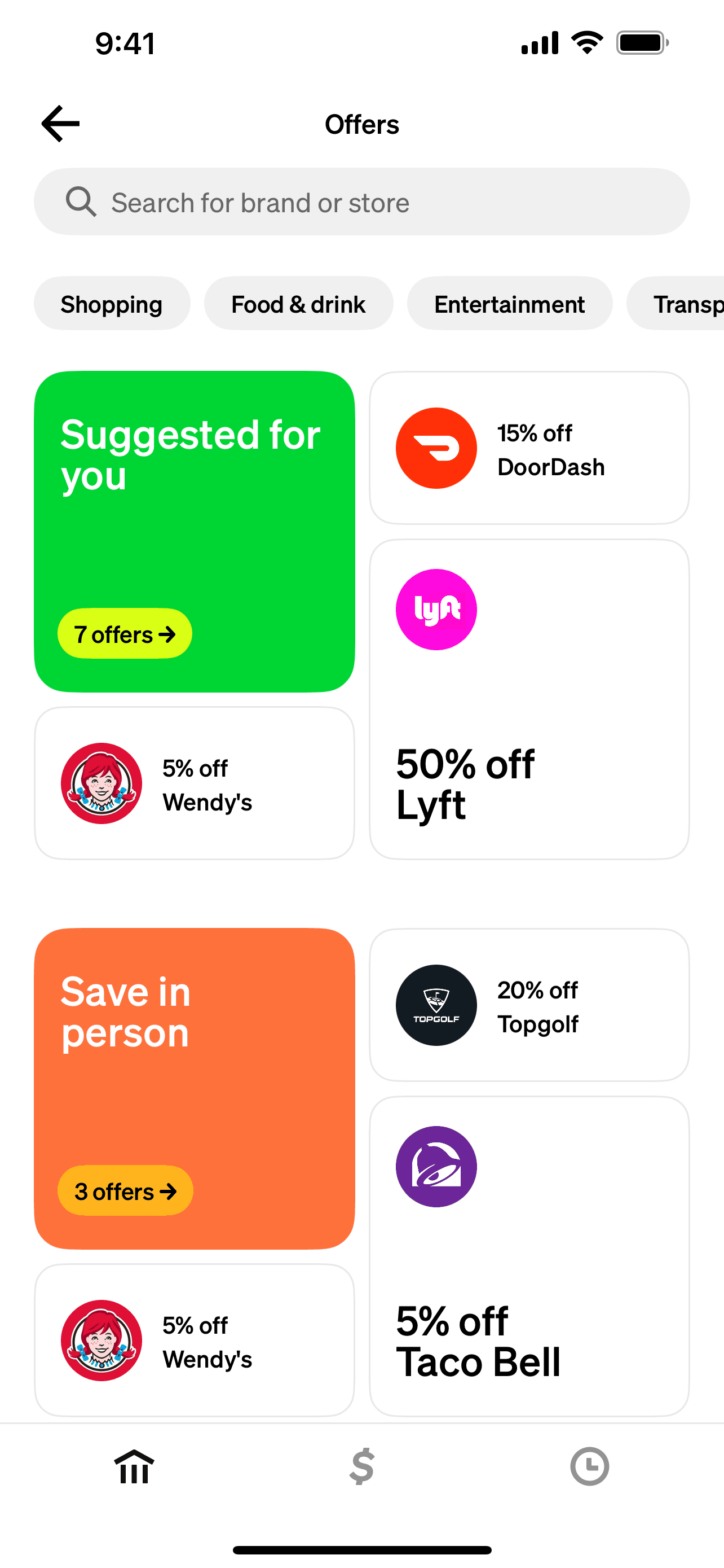 Cash App iOS UI design screenshot