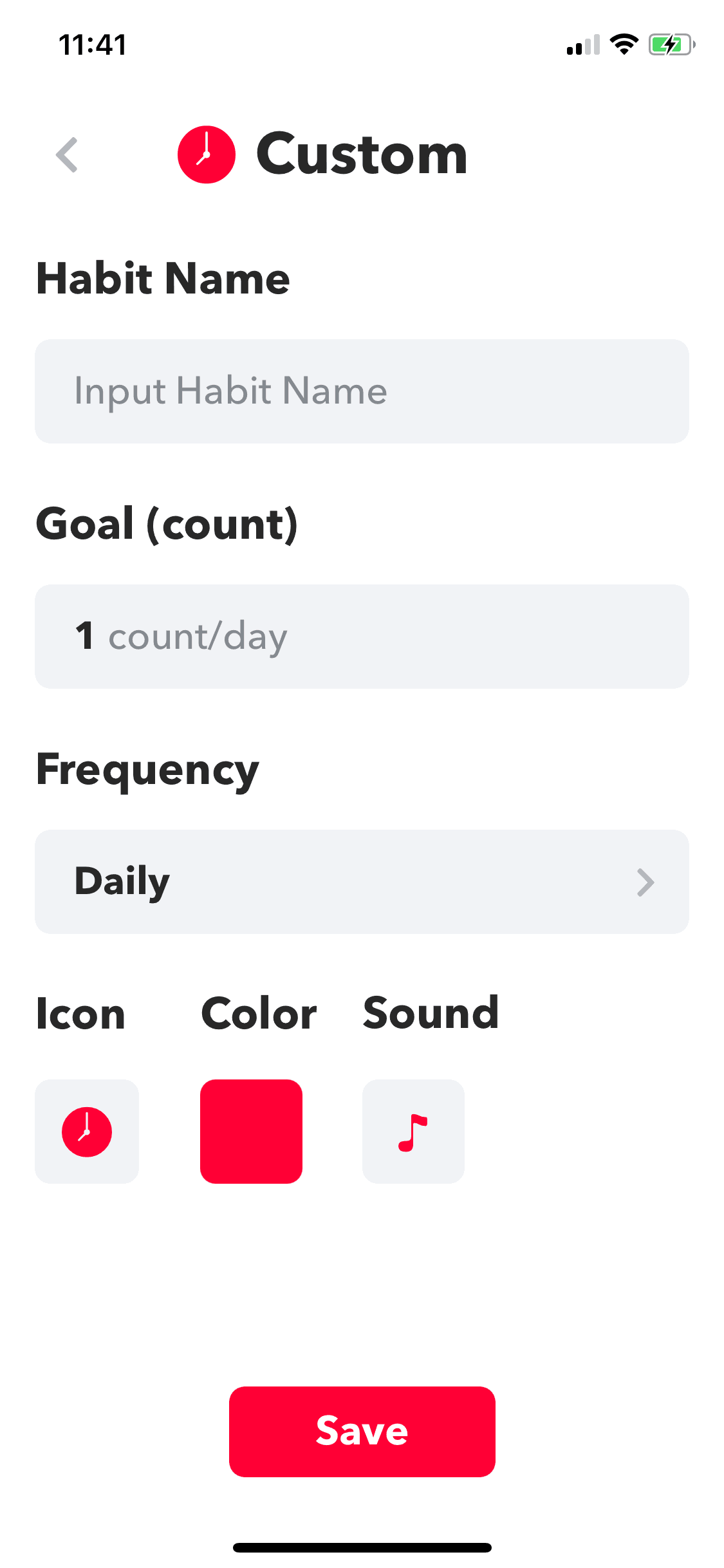 HabitMinder iOS Health & Fitness interface screenshot 8