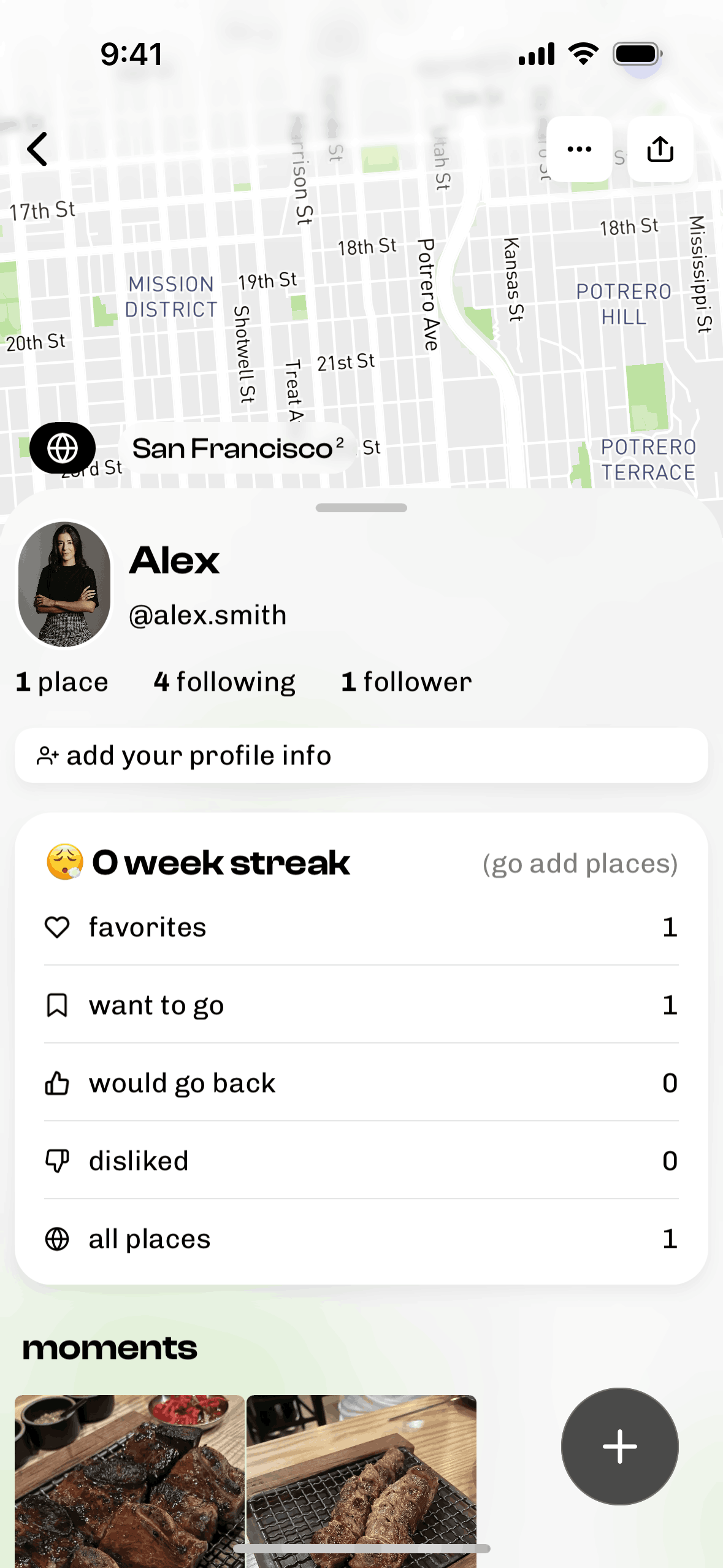 Corner iOS Social Networking interface screenshot 12