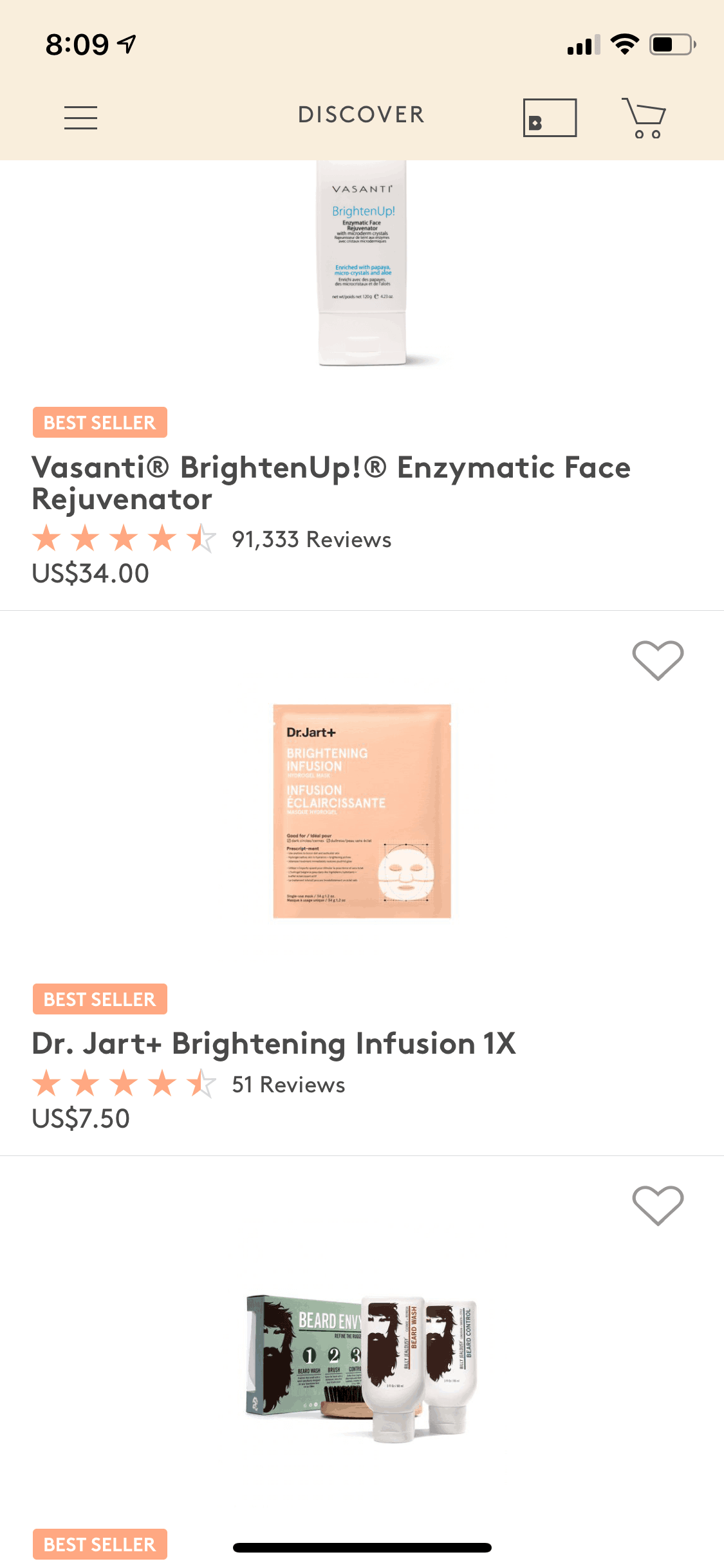 Birchbox iOS Shopping interface screenshot 15