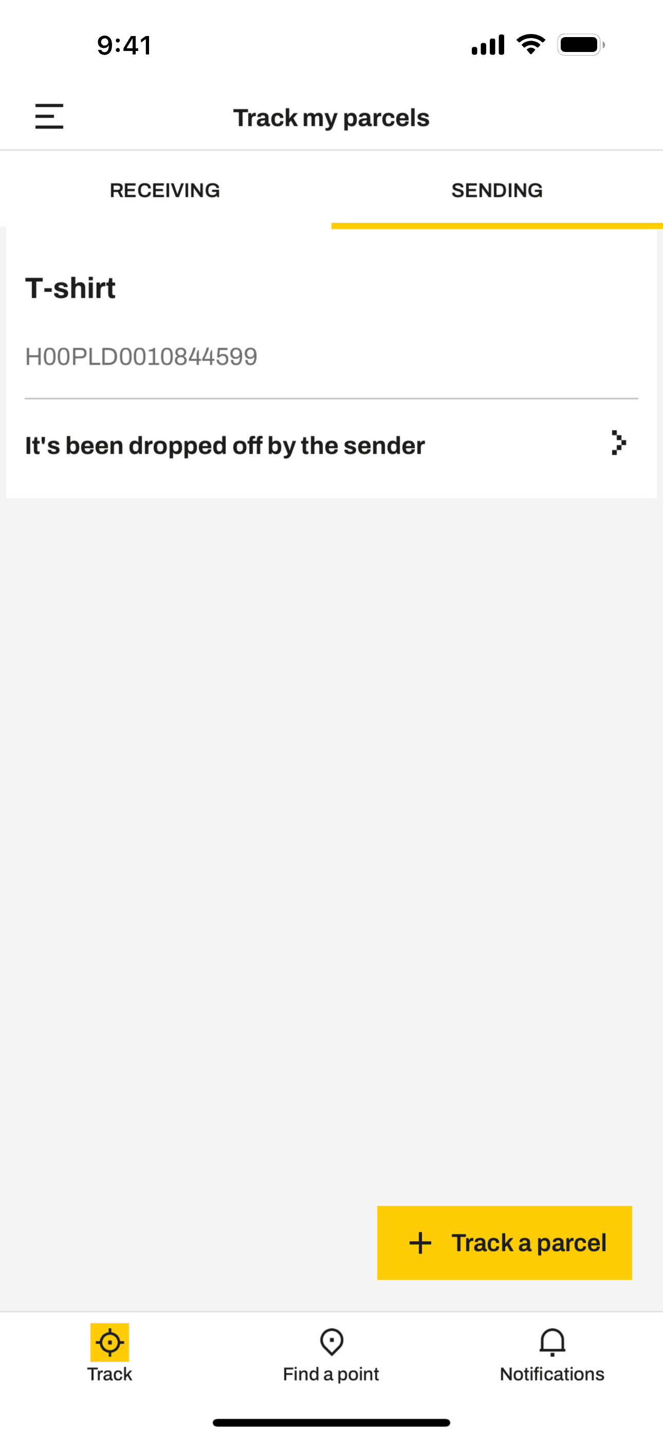 InPost UK iOS Shopping interface screenshot 2