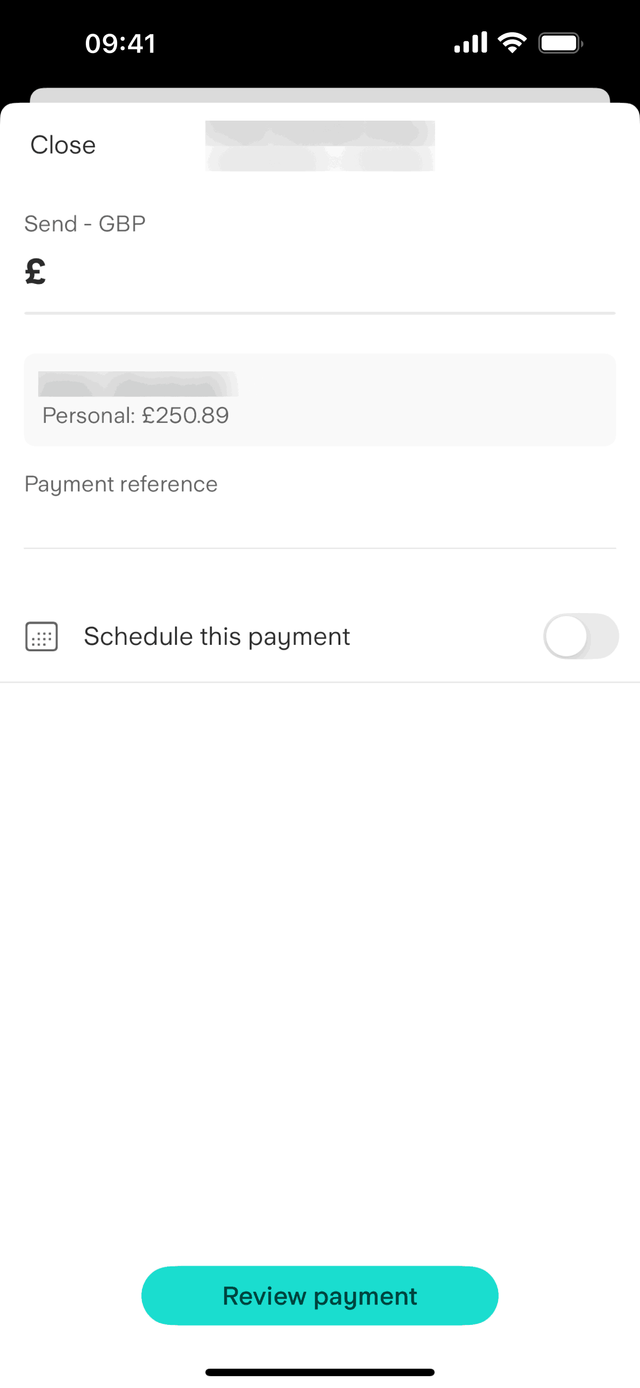Starling Bank iOS Finance interface screenshot 13