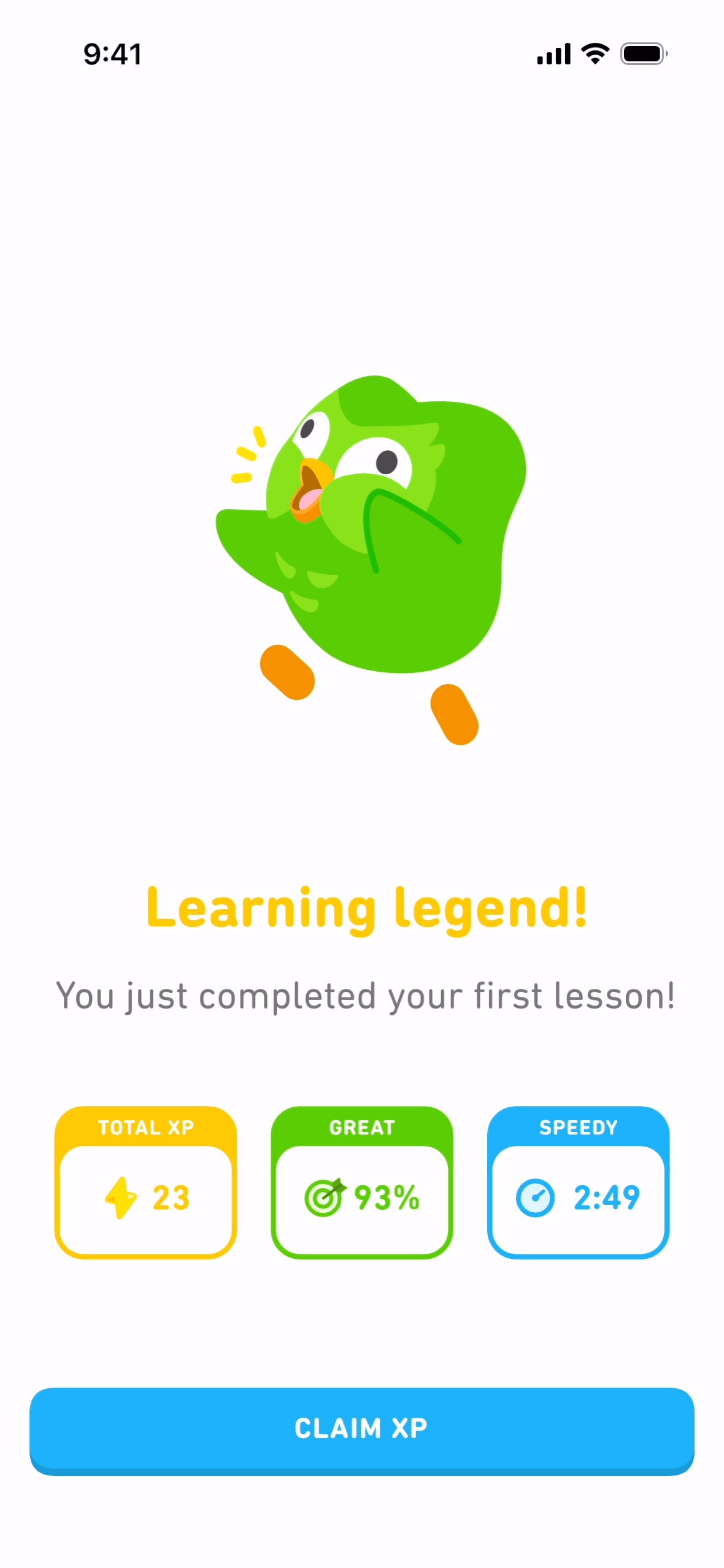 Duolingo iOS Education interface screenshot 2