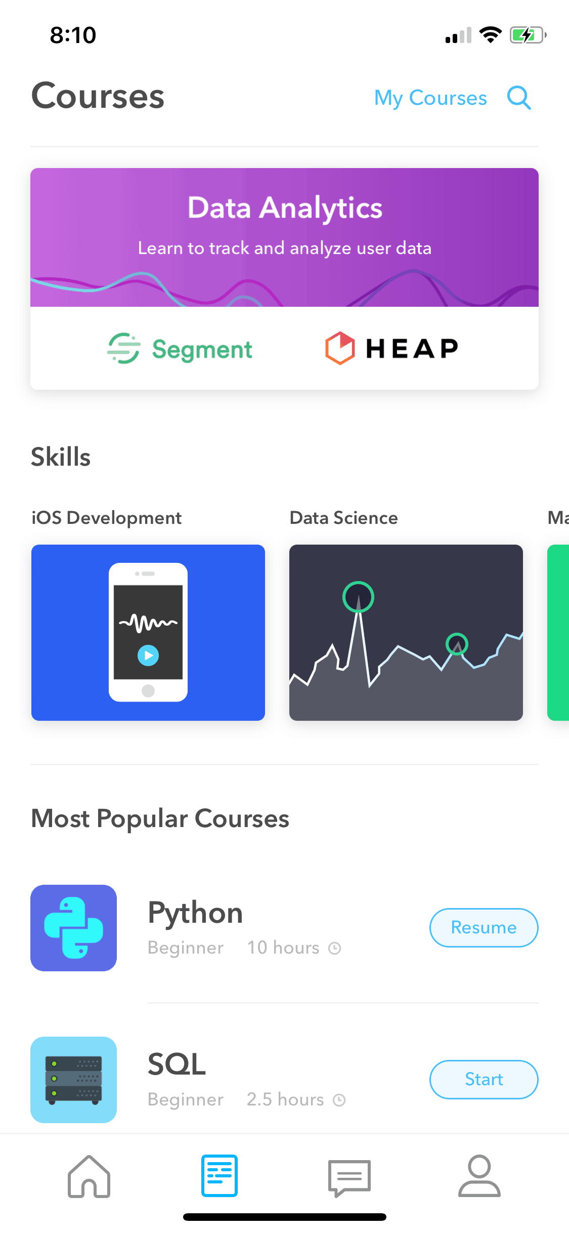 Py iOS Education interface screenshot 1