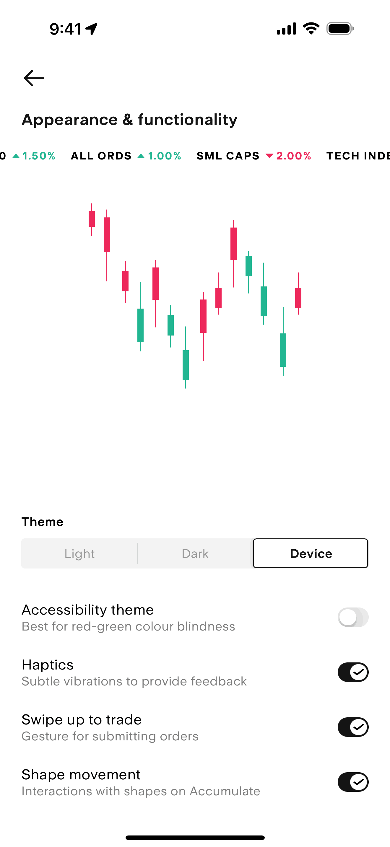 Stake iOS Finance interface screenshot 17