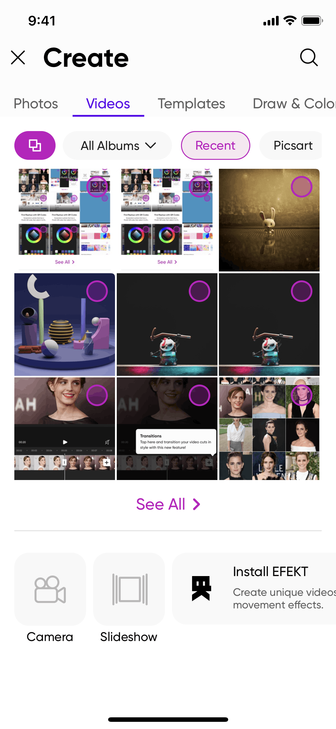 Picsart iOS Photo & Video interface screenshot 21