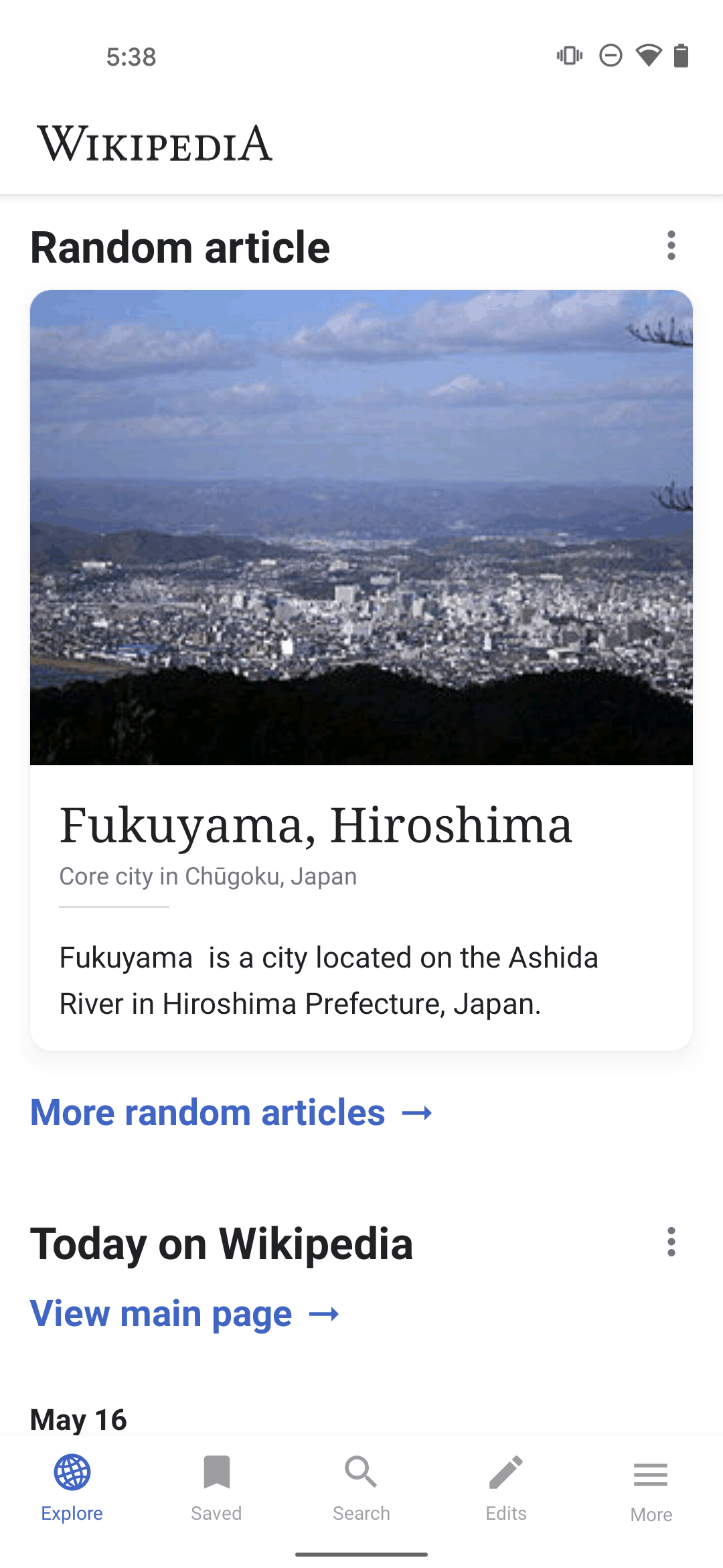 Wikipedia Android Reference interface screenshot 20