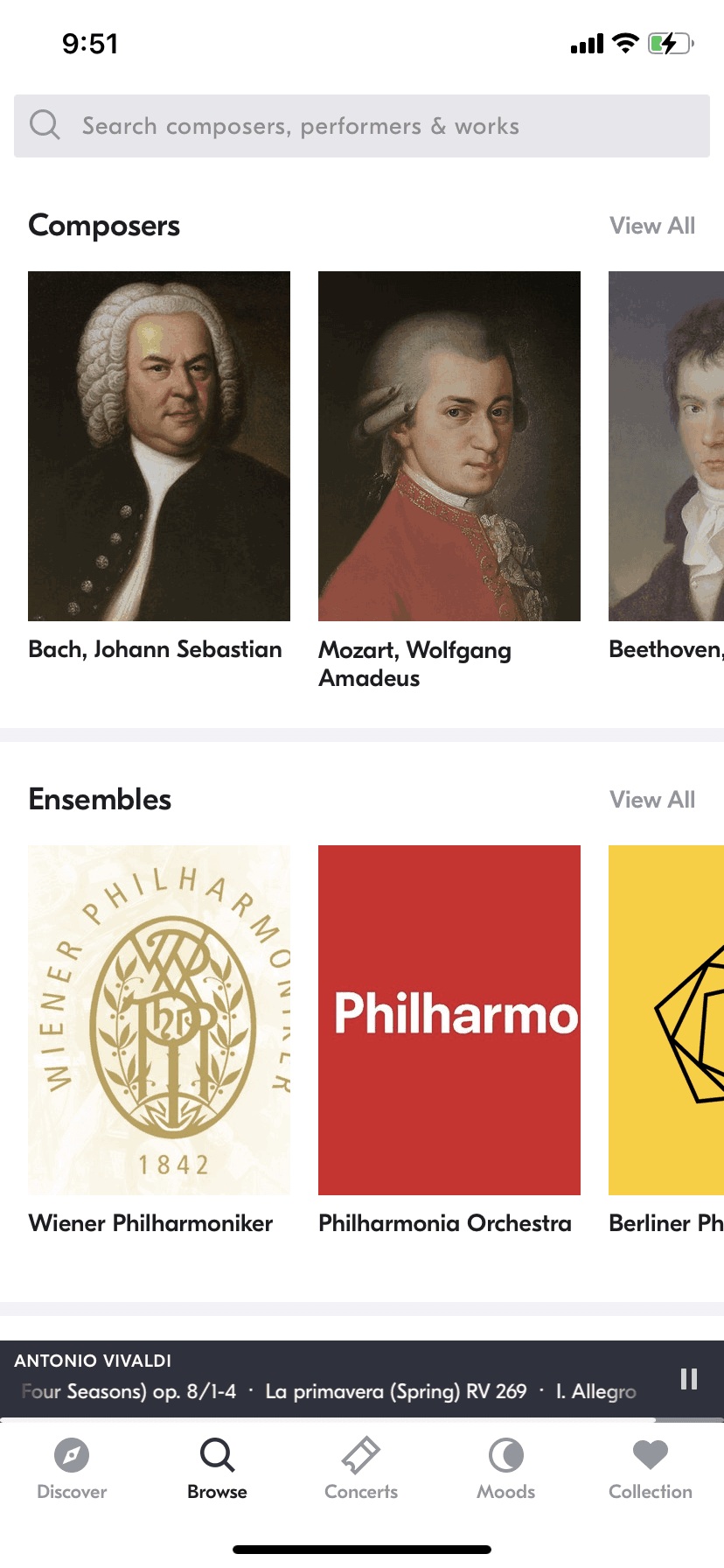 IDAGIO iOS Music & Audio interface screenshot 5