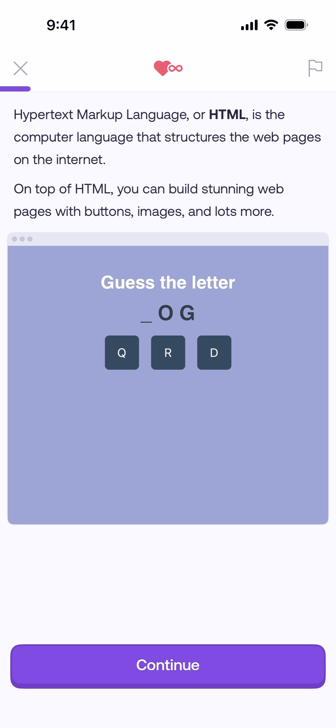 Mimo iOS Education interface screenshot 4