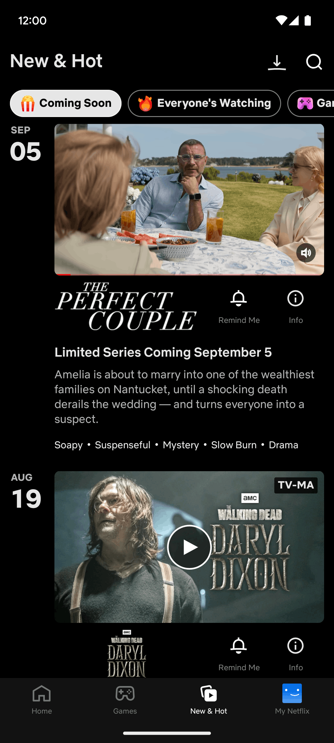 Netflix Android Entertainment interface screenshot 2