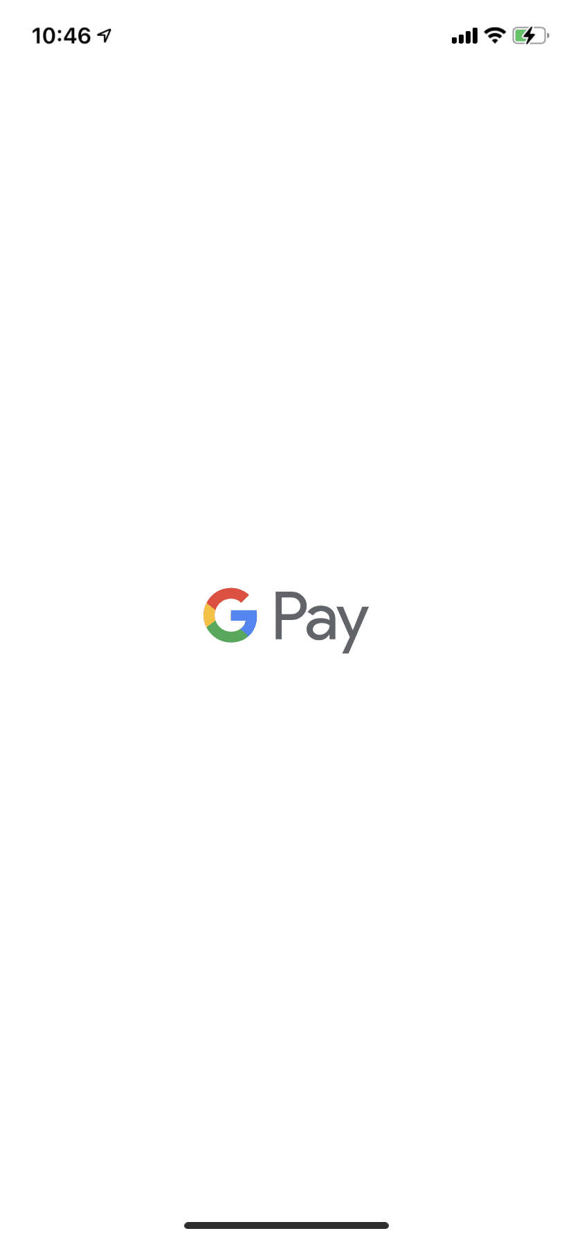 Google Pay iOS Finance interface screenshot 1