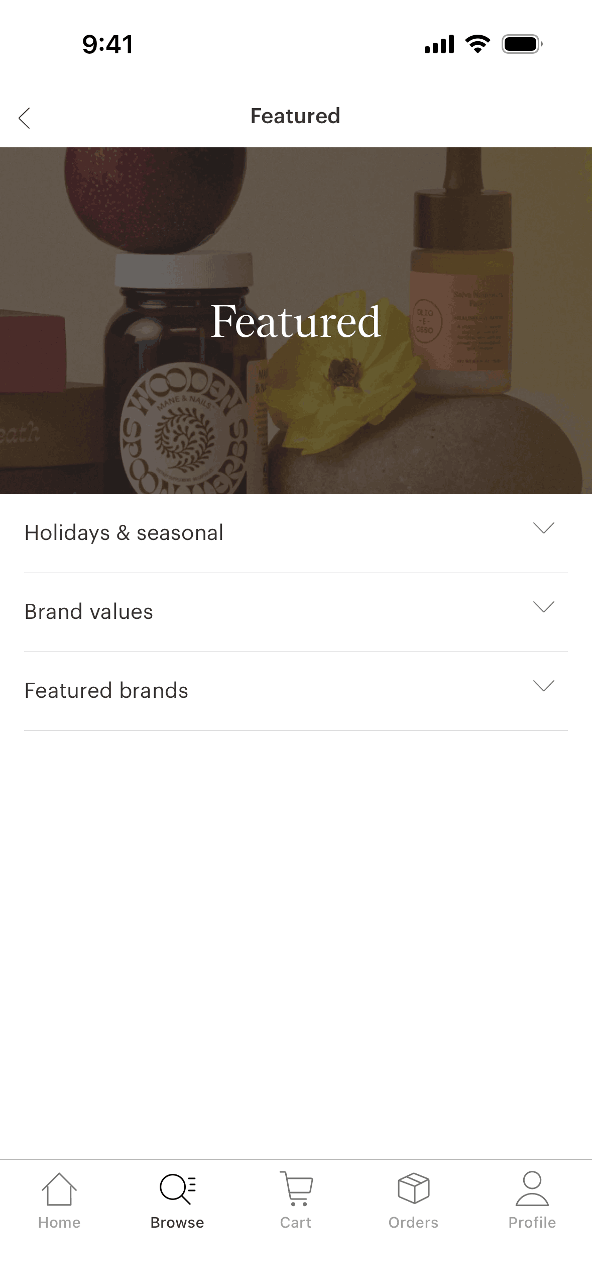 Faire Wholesale iOS Shopping interface screenshot 3